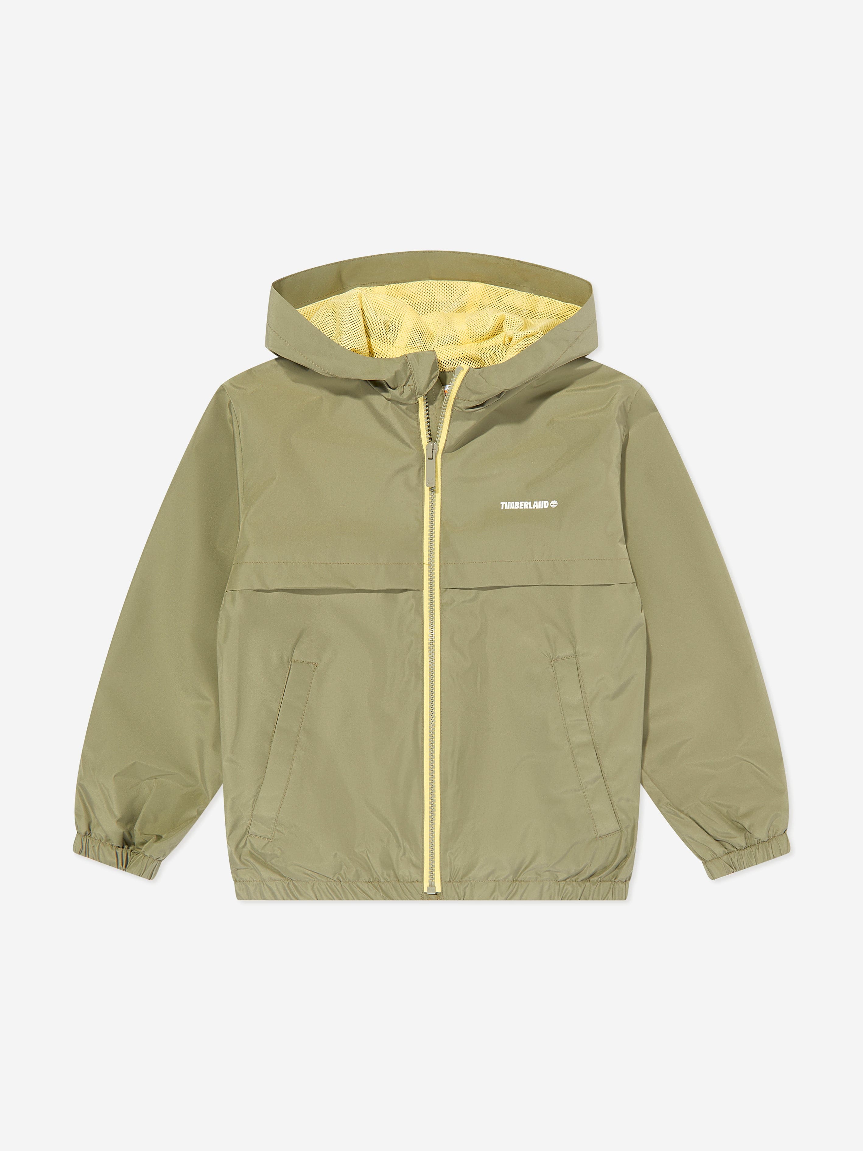 Timberland Boys Hooded Windbreaker in Green Cheap Low Pice