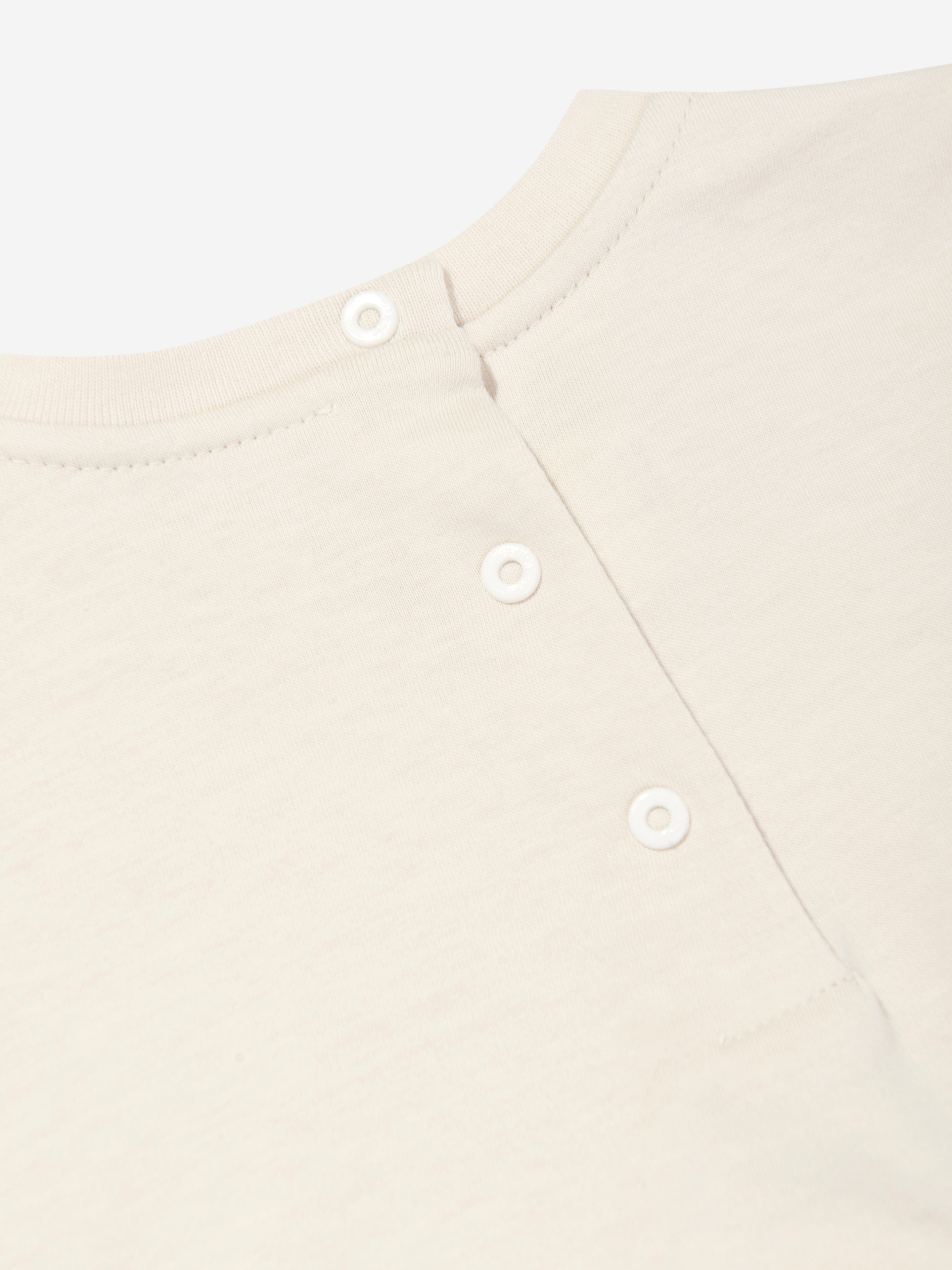 Fendi Baby Logo T-Shirt in Beige Supply Online