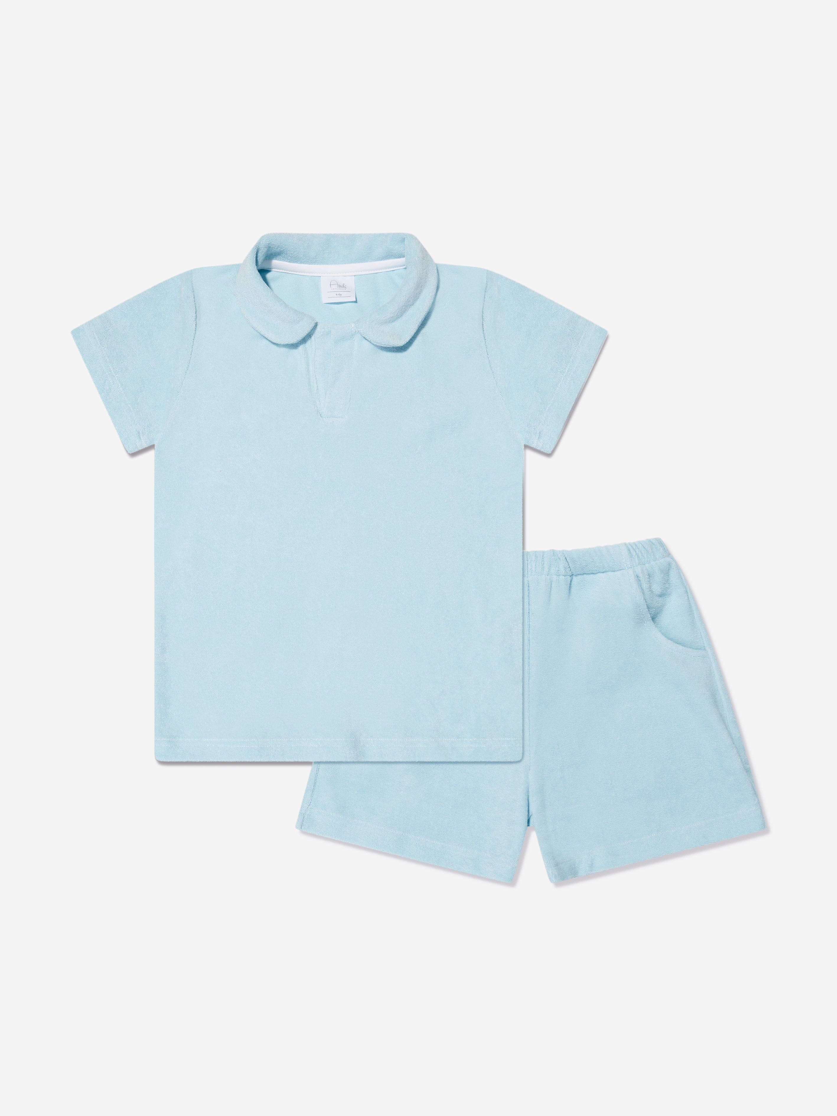 Amiki Children Boys Thomas Short Pyjama Set in Blue Outlet Reliable