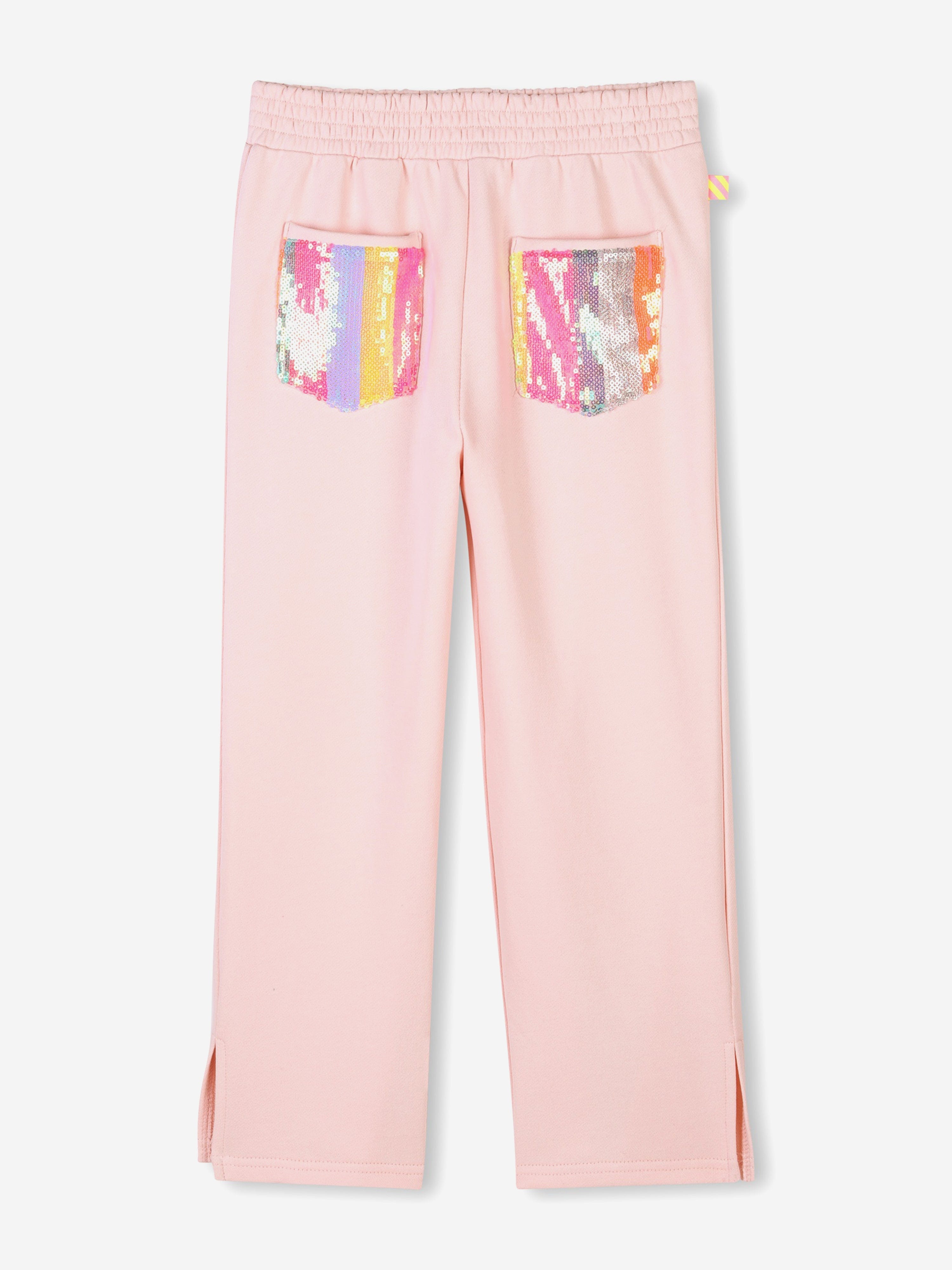 Girls Sequin Pocket Joggers in Pink Free Shipping Release Dates