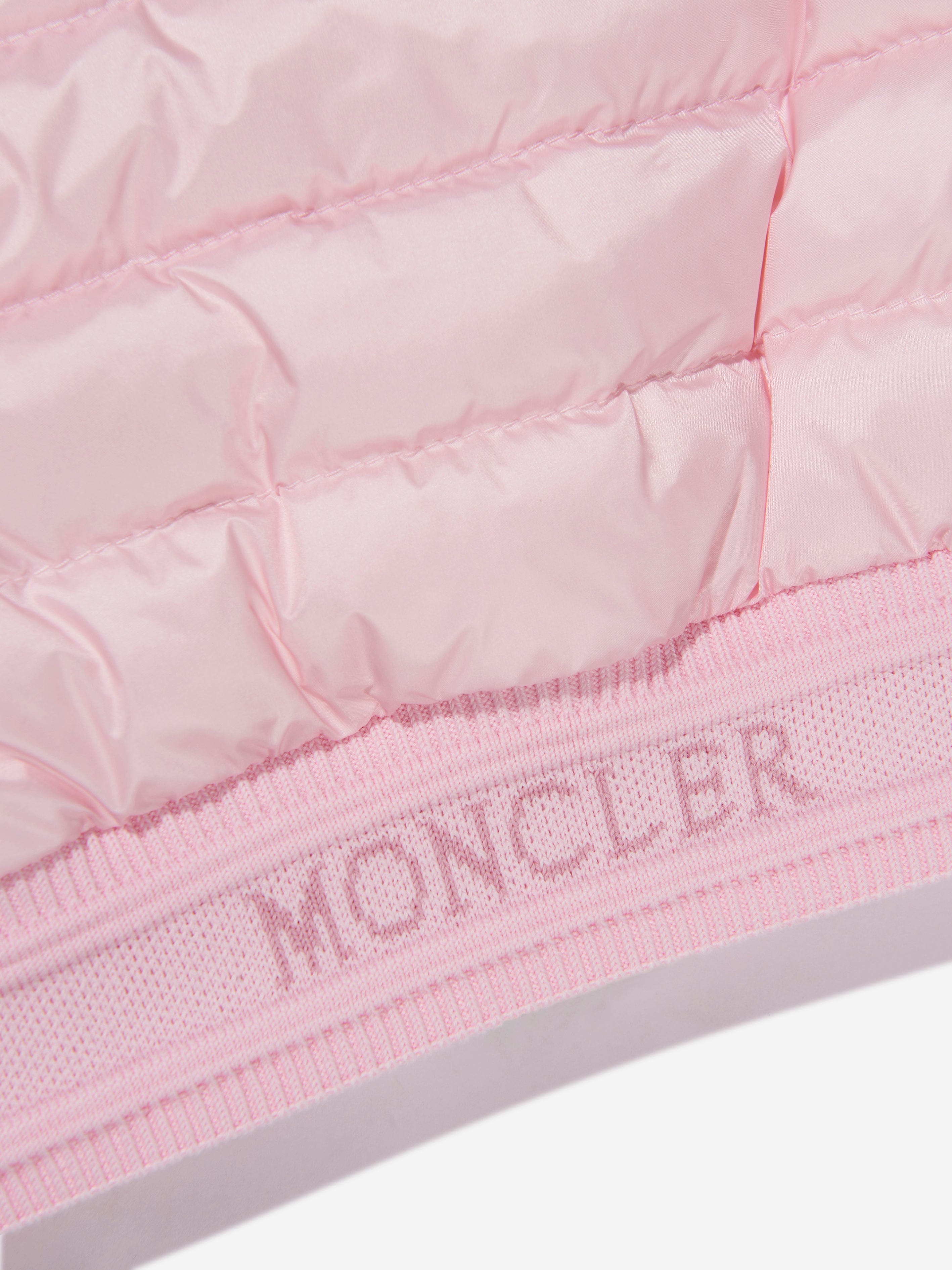 Moncler Enfant Baby Girls Down Padded Ter Jacket in Pink Cheap Low Shipping