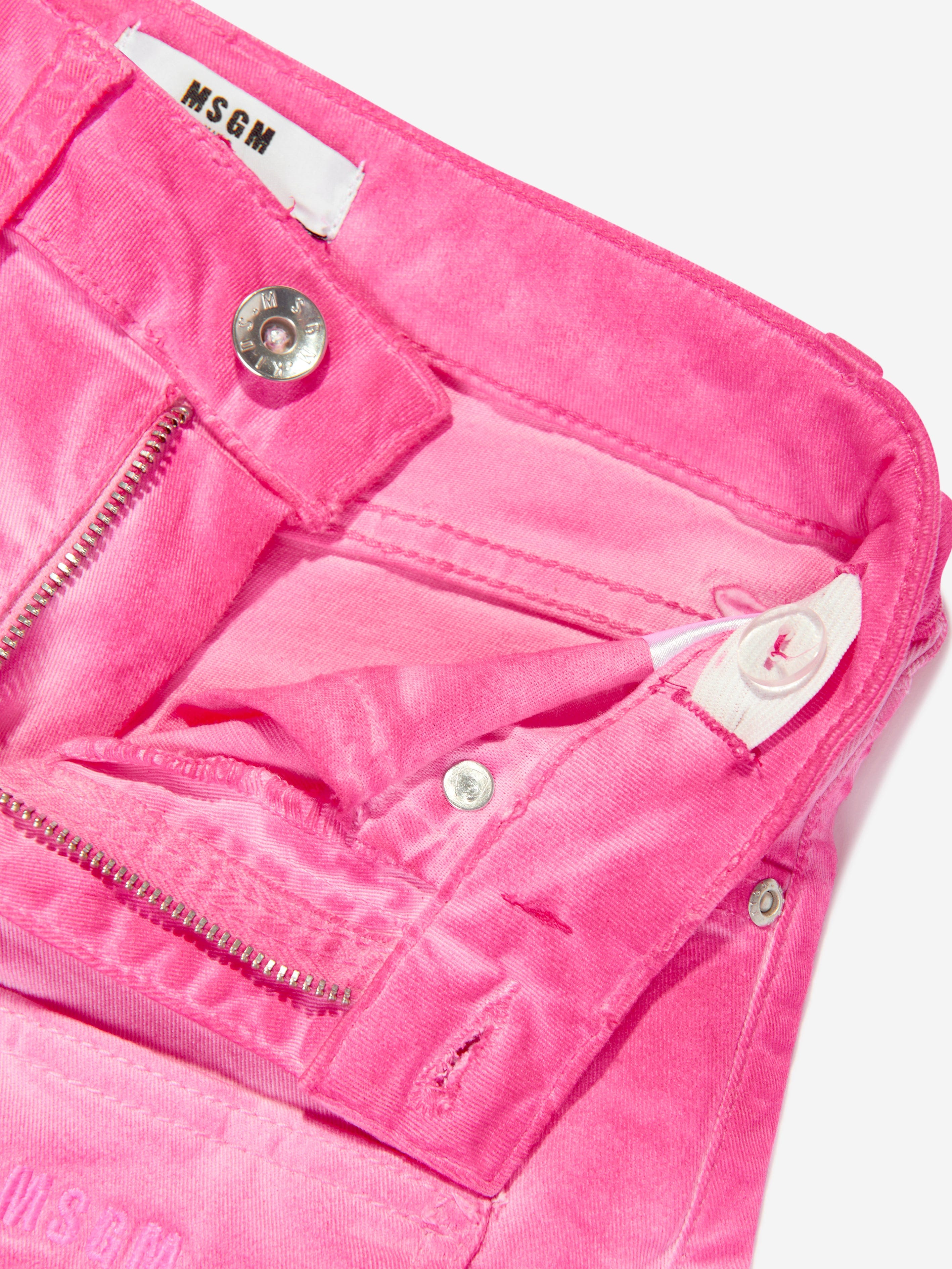 MSGM Girls Cargo Shorts in Pink Get To Buy