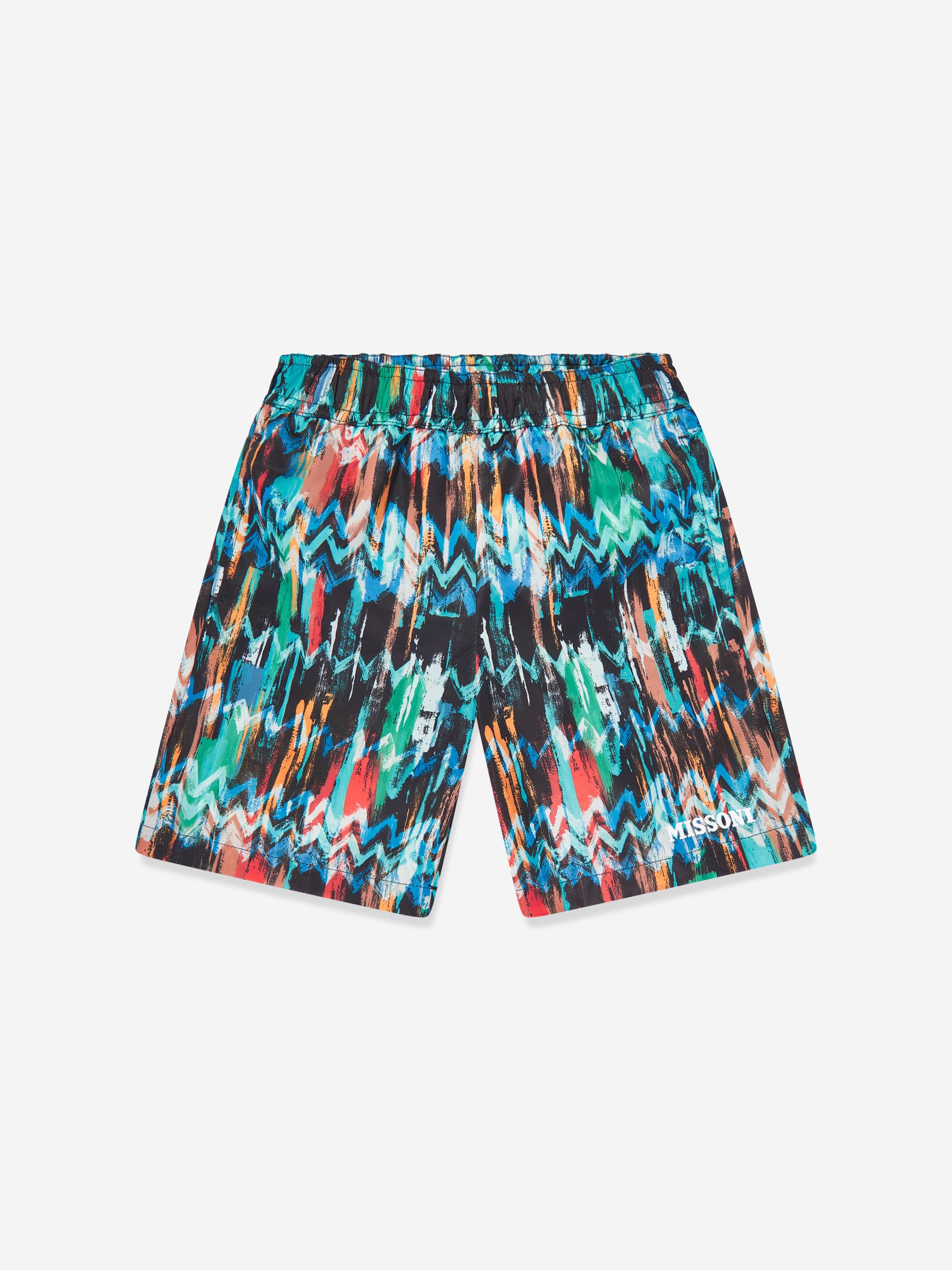 Boys Zigzag Swim Shorts in Multicolour Manchester Sale Online