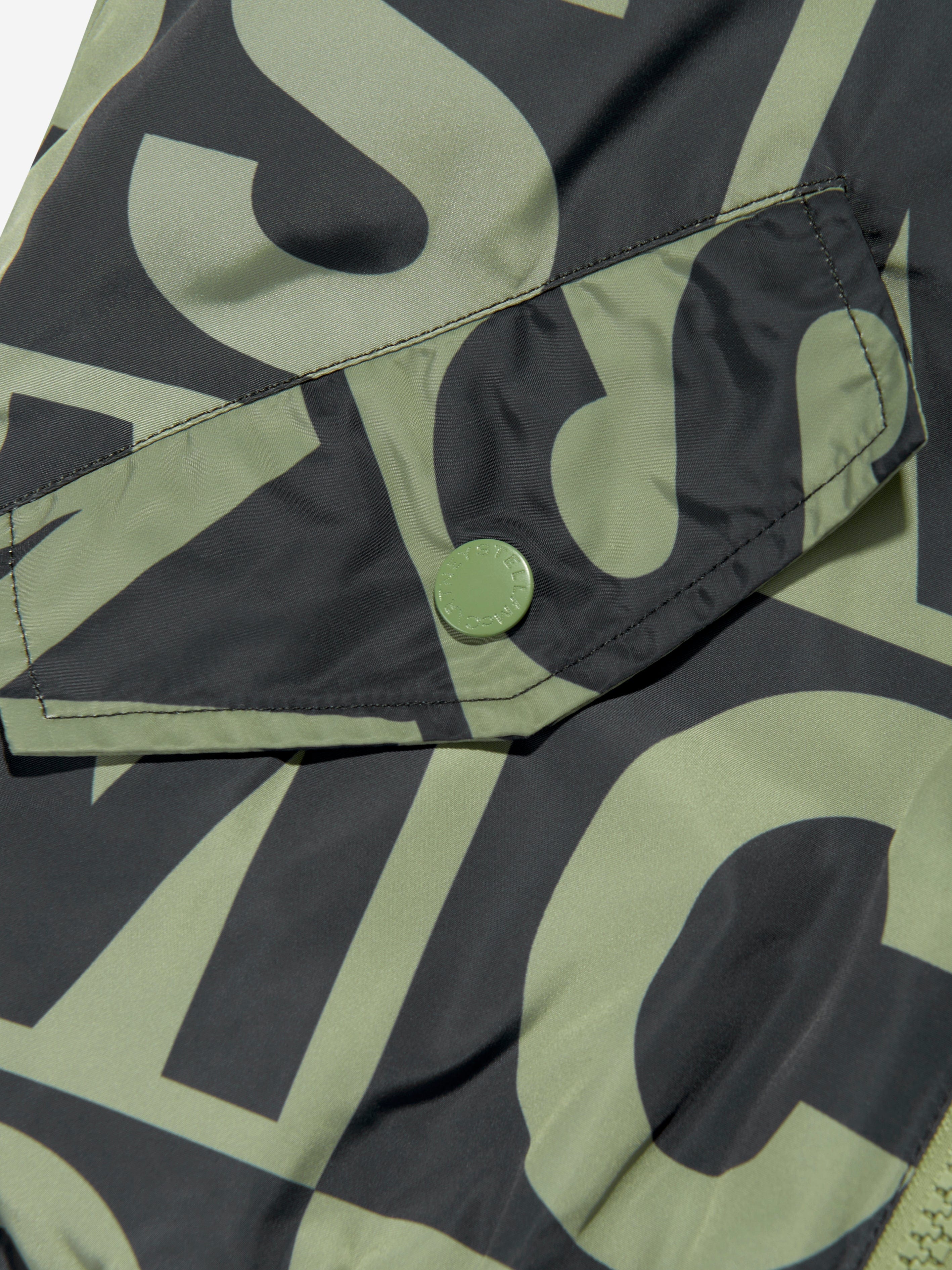 Stella McCartney Boys Logo Block Jacket in Green Hot Sale Online