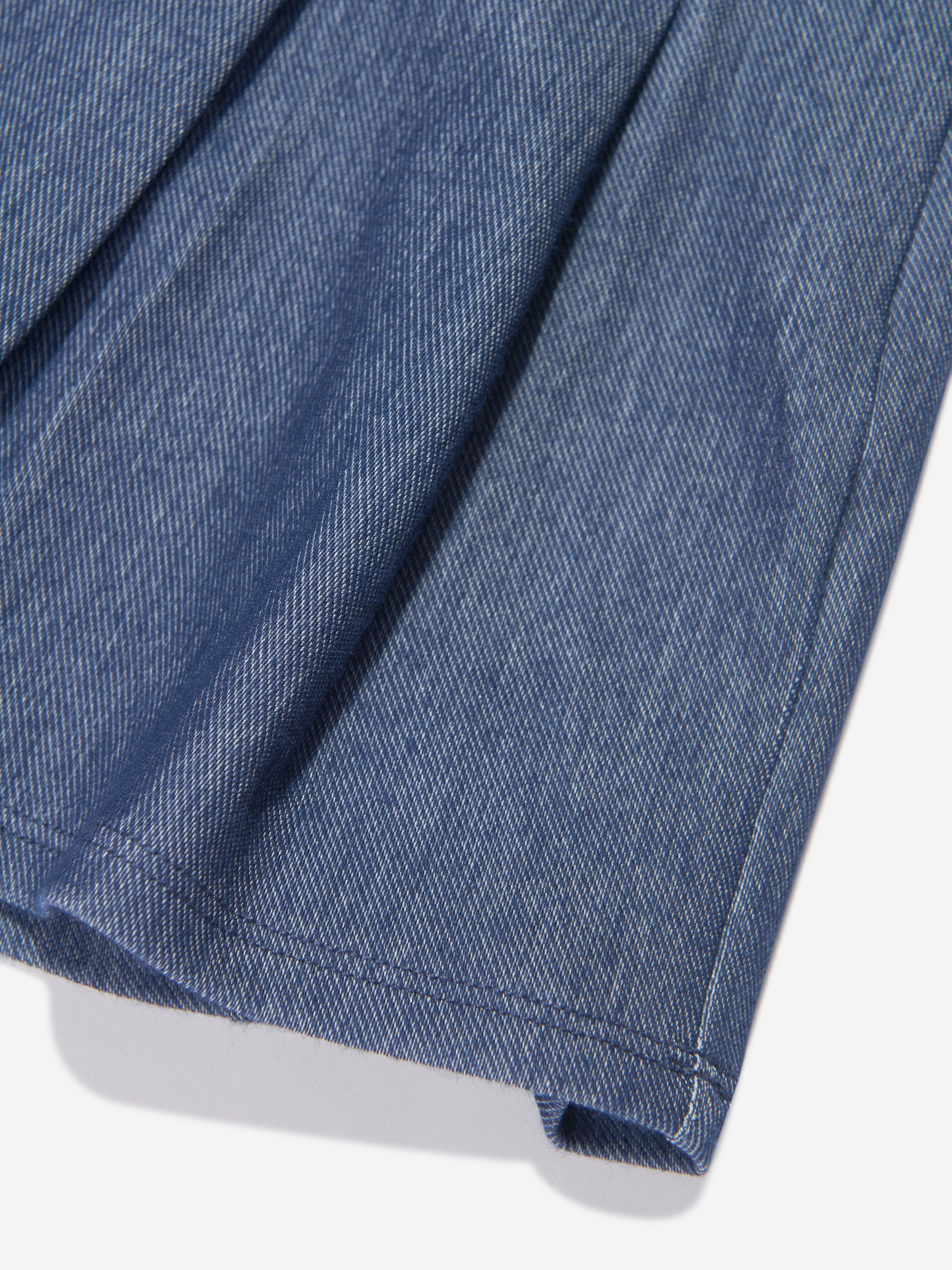 AY by AYLA Girls Denim Look Pleated Mini Skirt in Blue For Cheap Sale Online