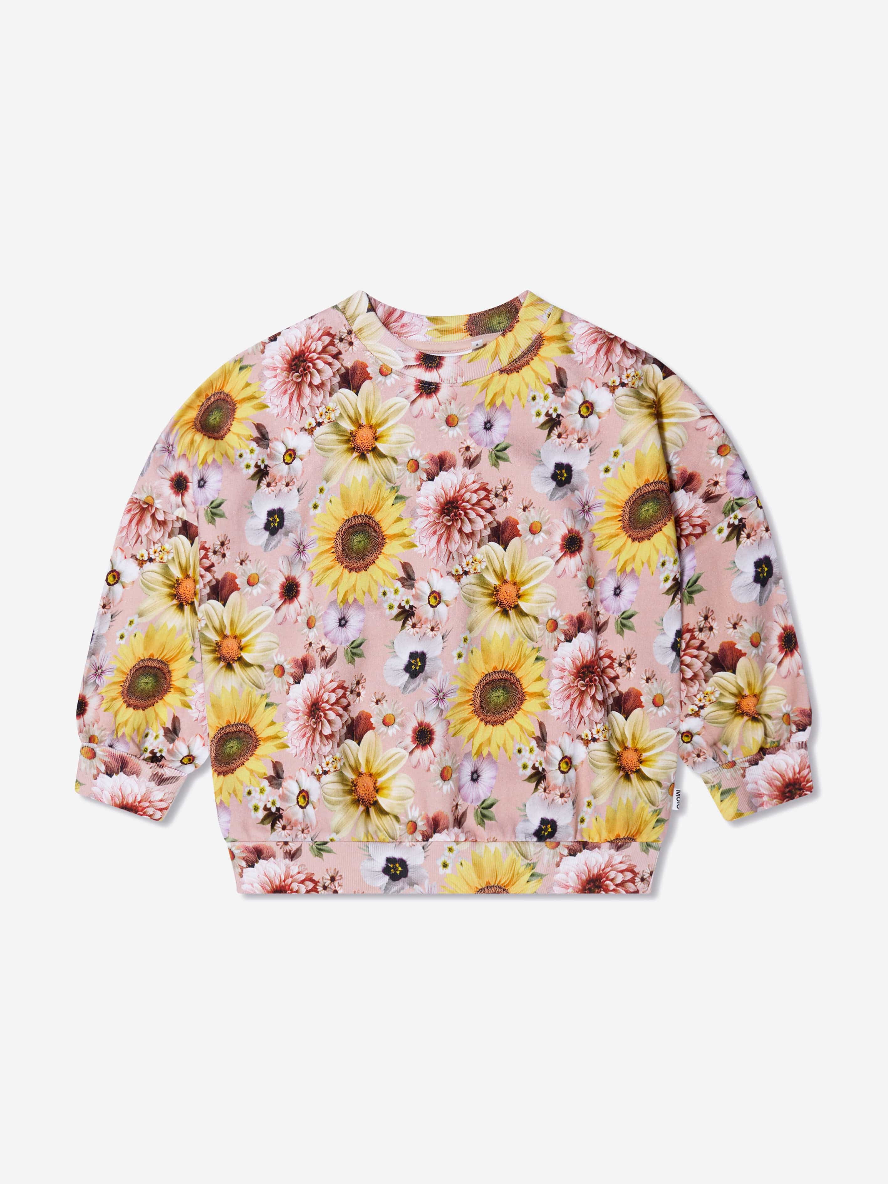 Molo Girls Floral Sweatshirt in Pink 2025 Sale Online