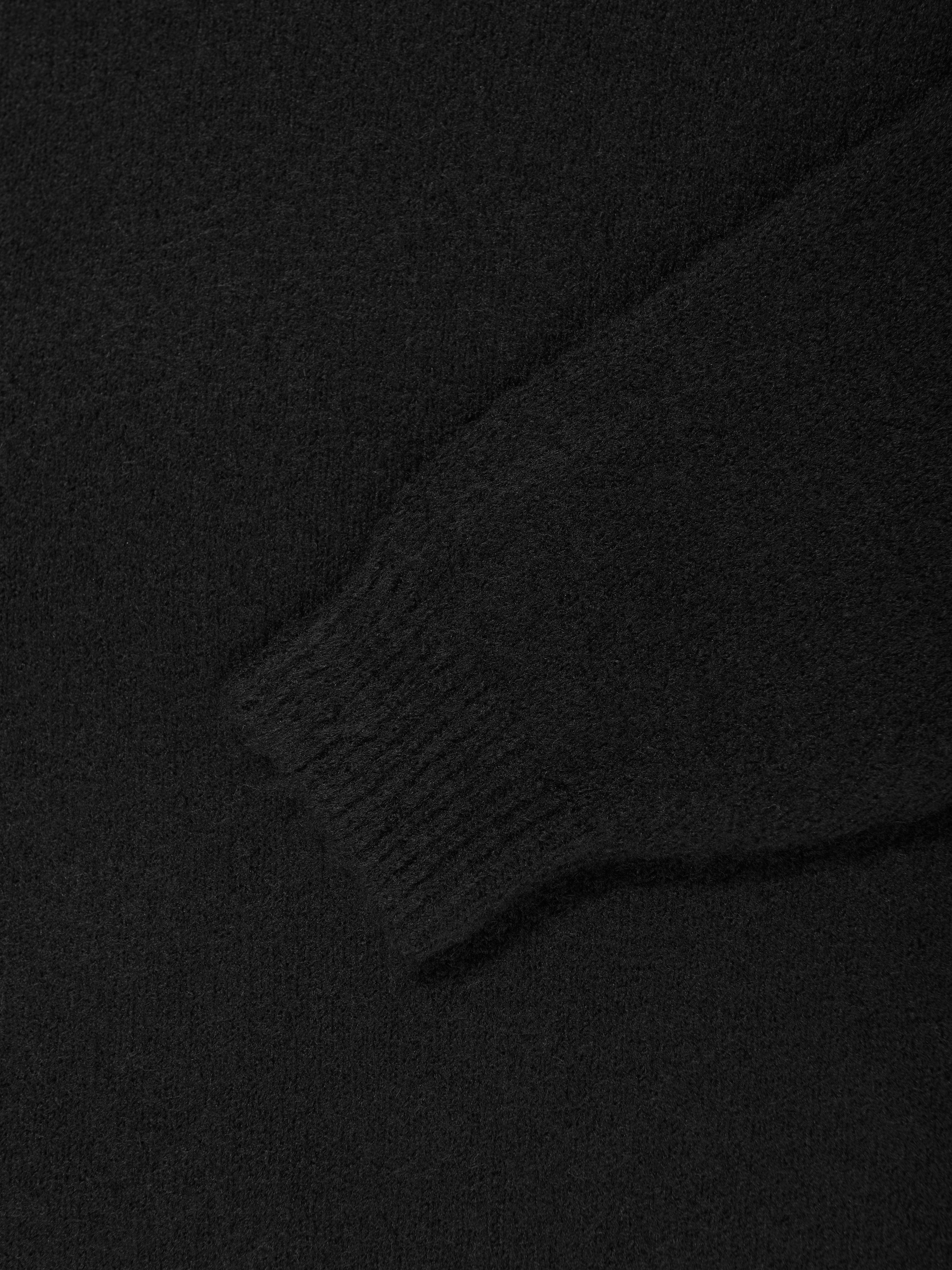 The Couture Club Kids Fluffy Knit Emblem Jumper in Black Clearance Online Online