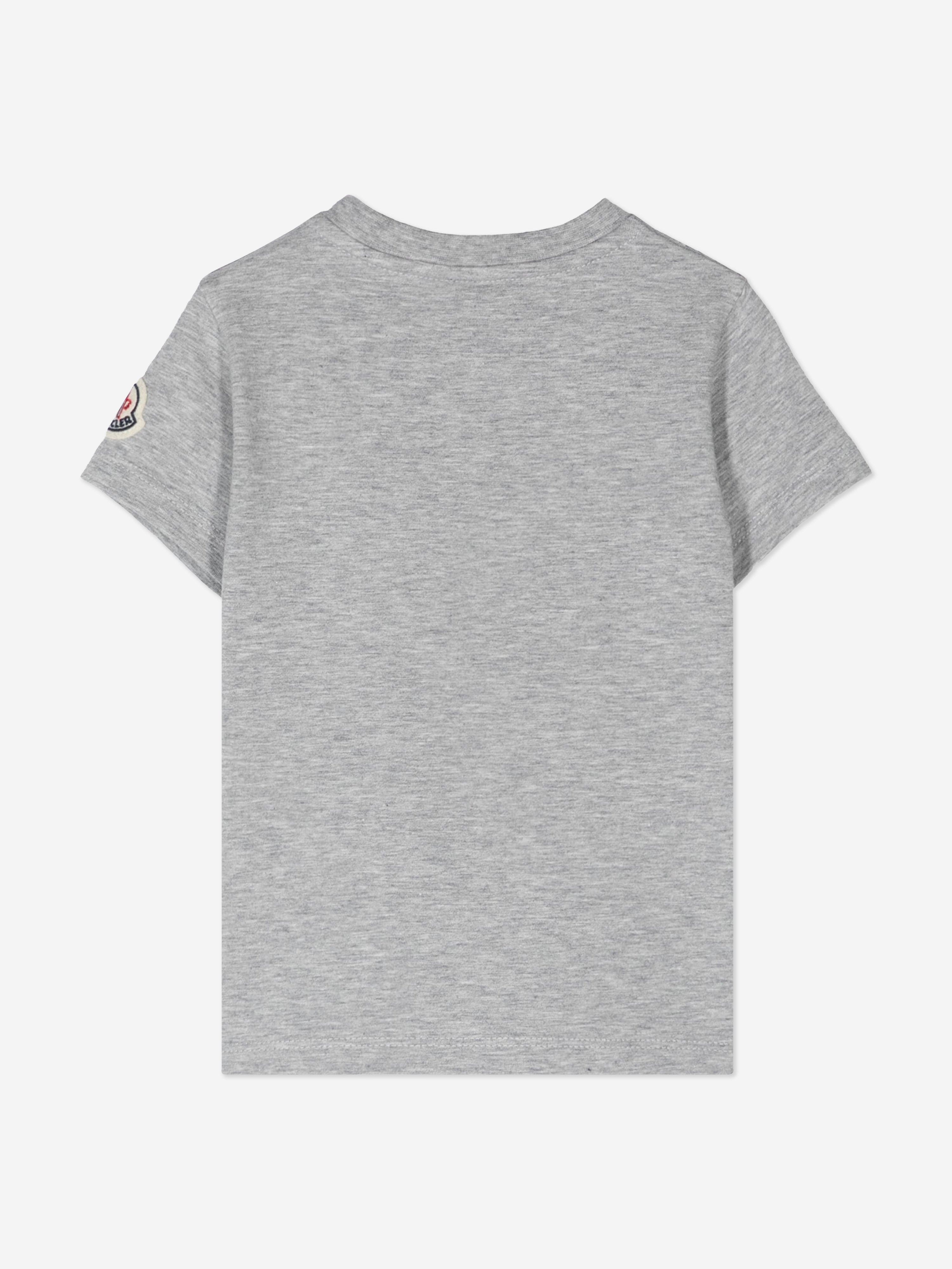 Moncler Enfant Baby Girls LogoT-Shirt in Grey Pices Cheap Pice