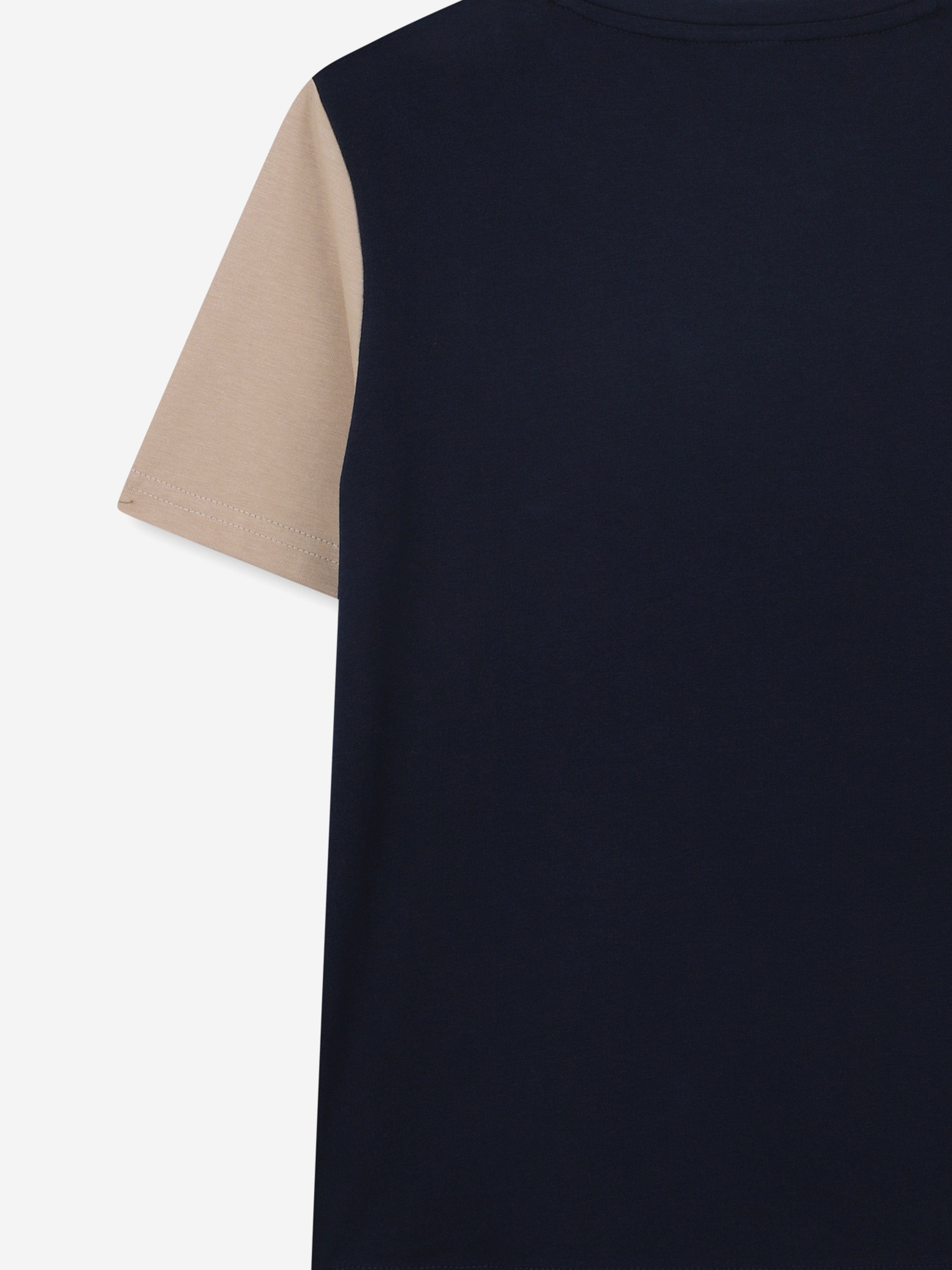 BOSS Boys Colourblock T-Shirt in Navy New Online