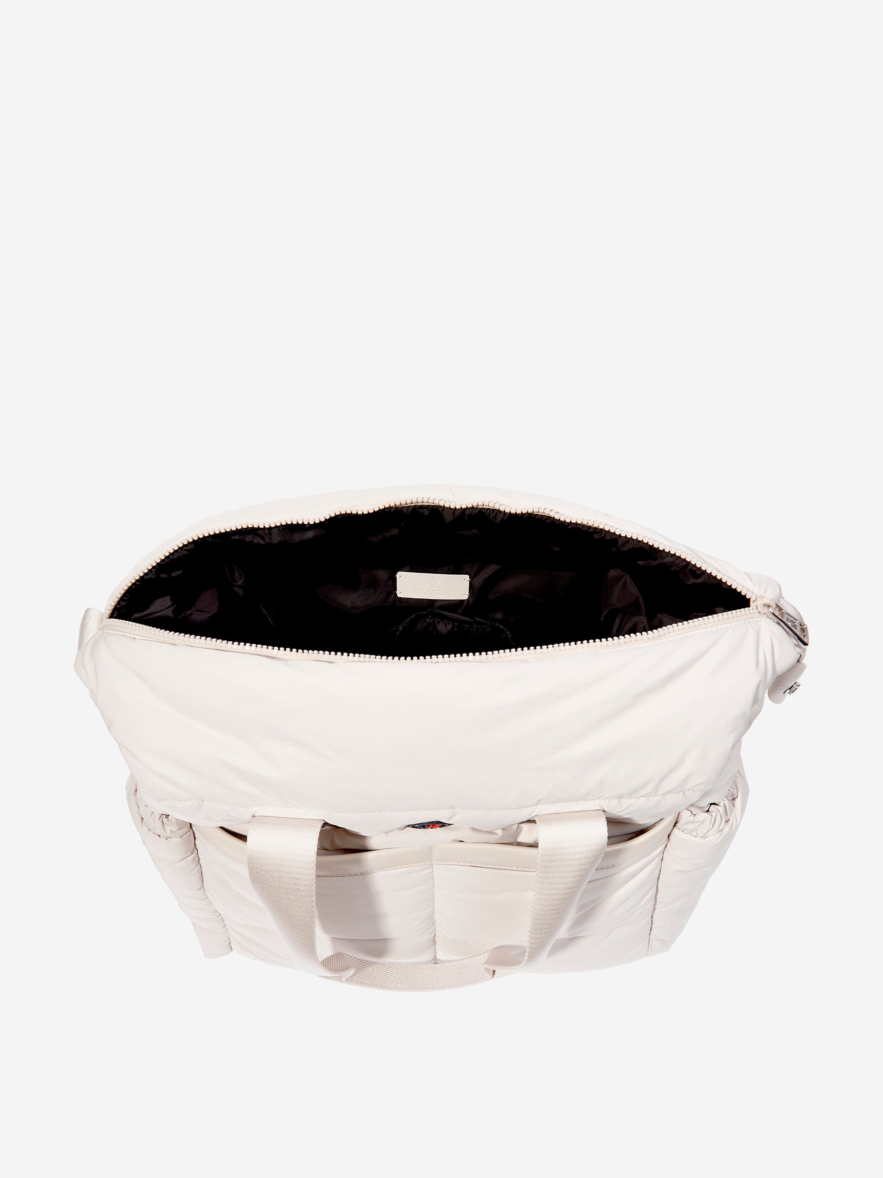 Moncler Enfant Baby Padded Changing Bag in Ivory (38cm) Free Shipping Cheap Online