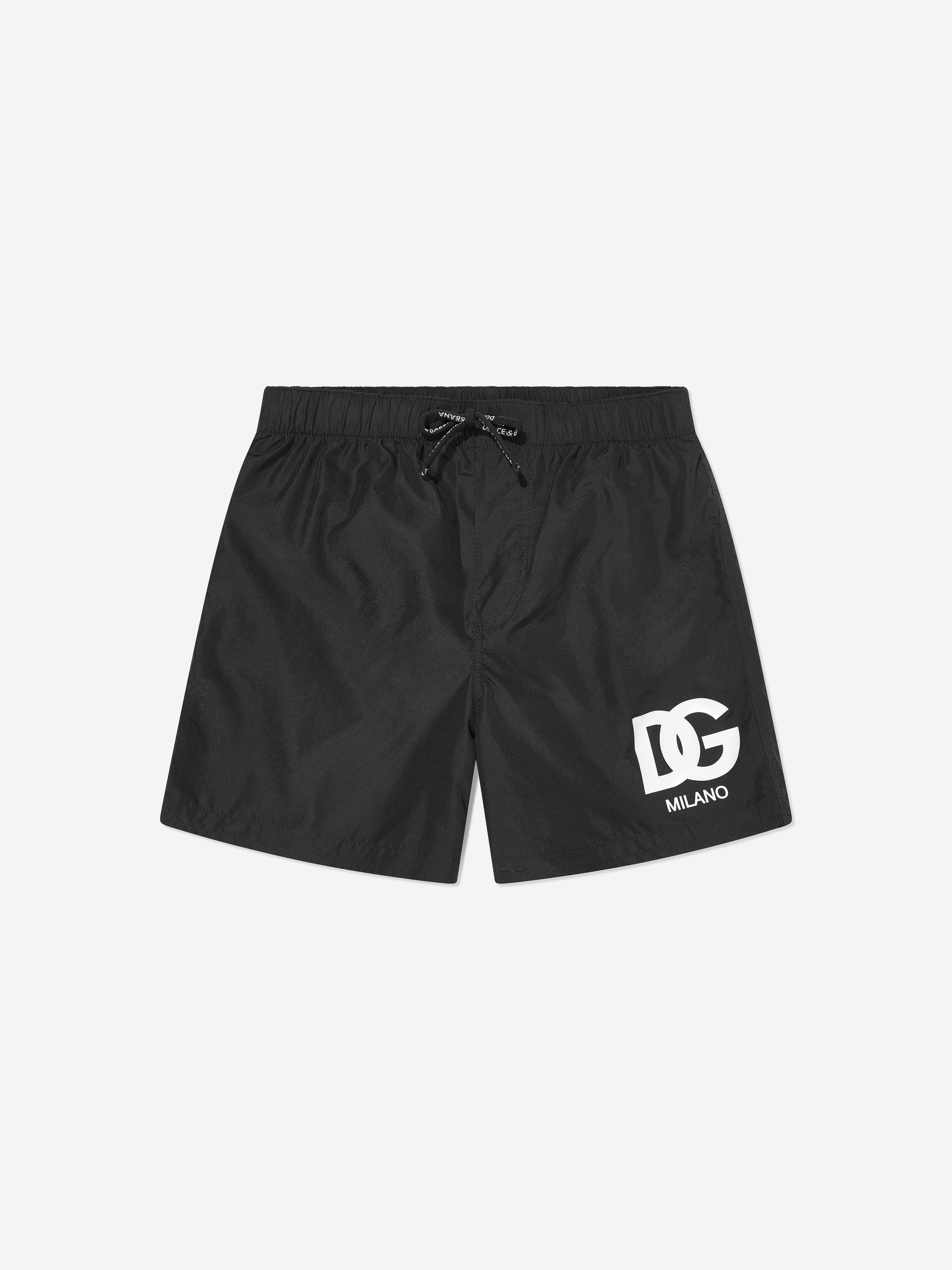 Dolce & Gabbana Boys Milano Logo Swim Shorts in Black Pick A Best