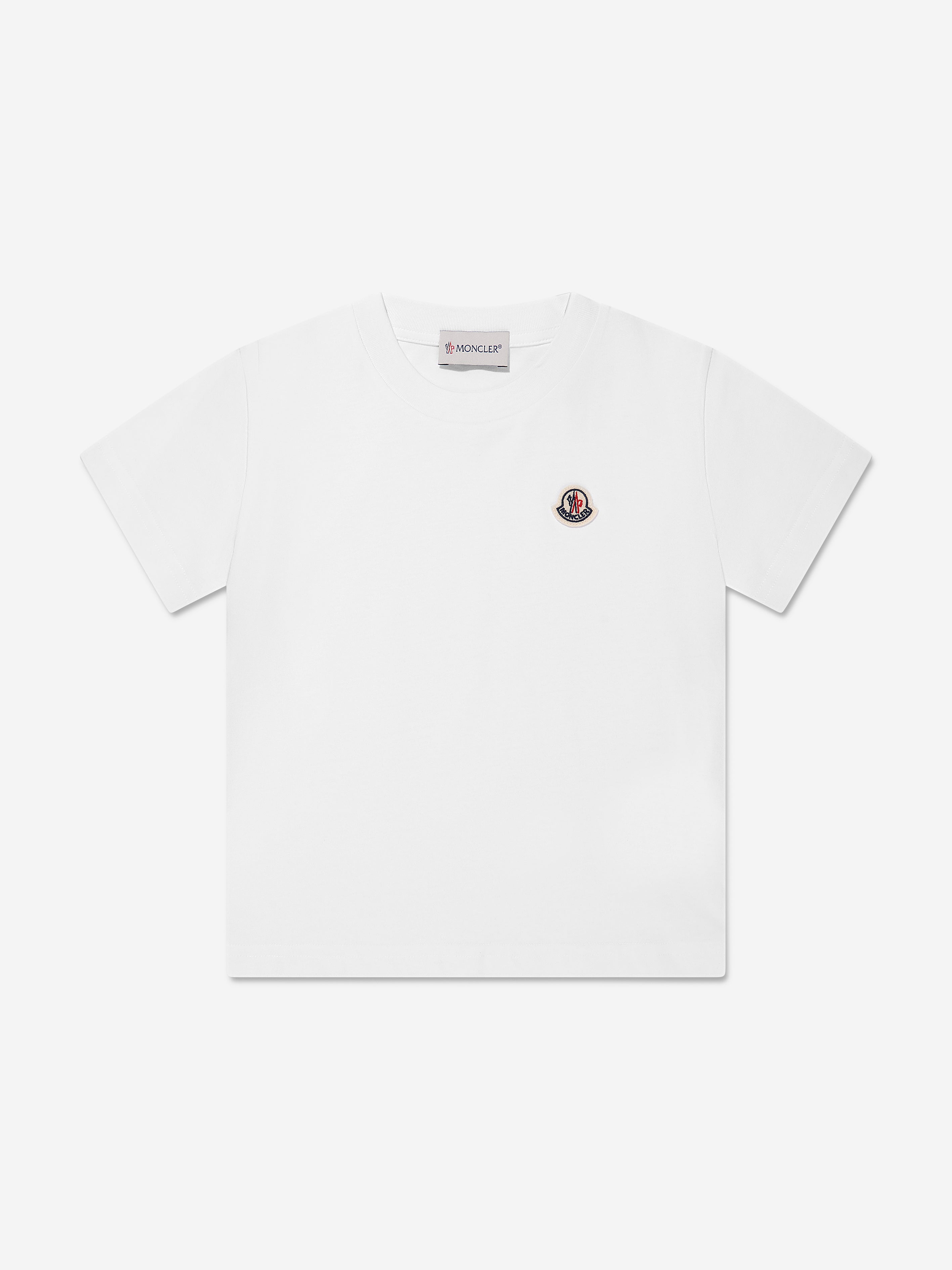 Moncler Enfant Kids Logo T-Shirt in White In China Sale Online