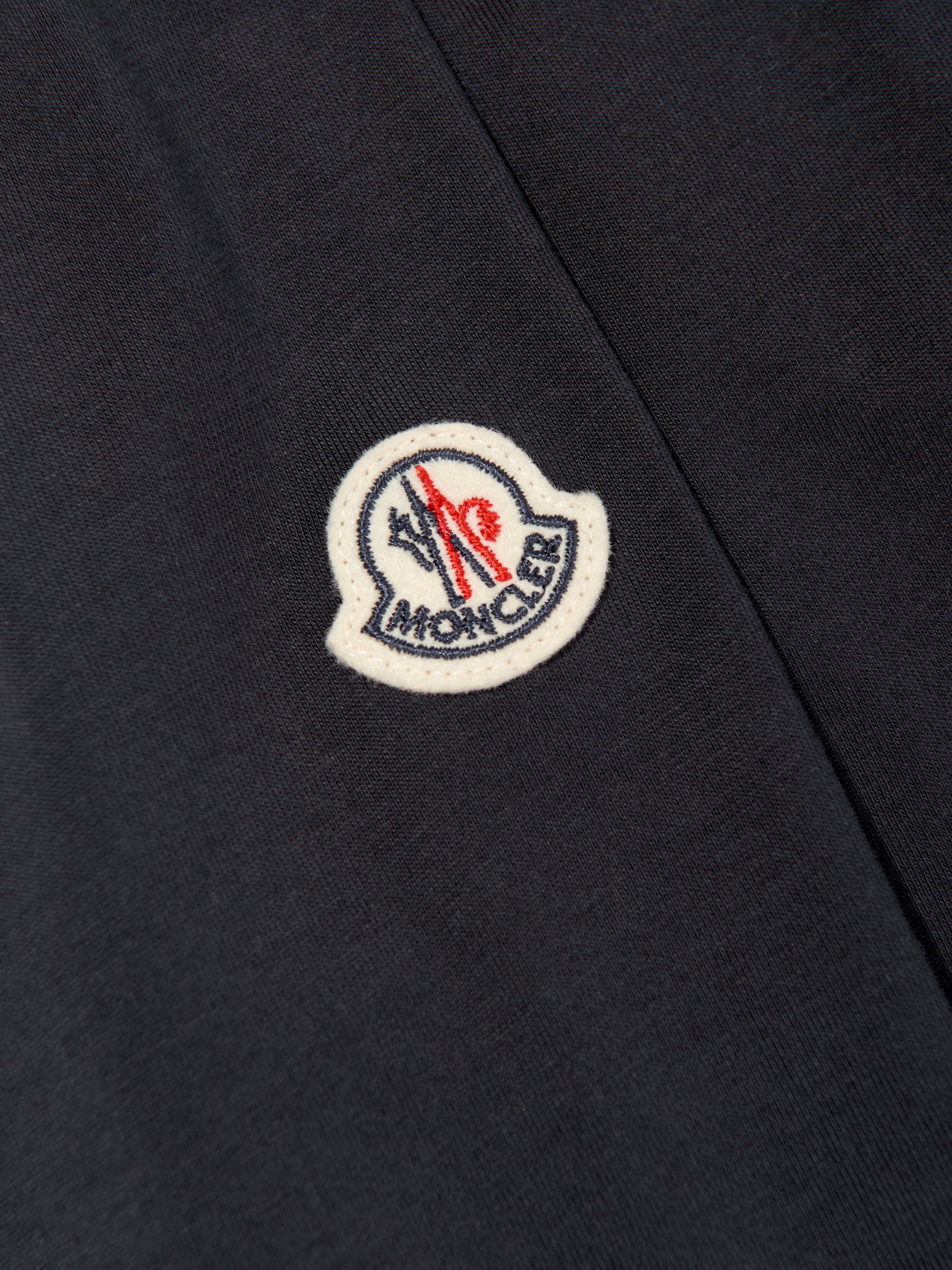 Moncler Enfant Boys Long Sleeve Logo T-Shirt in Navy Collections