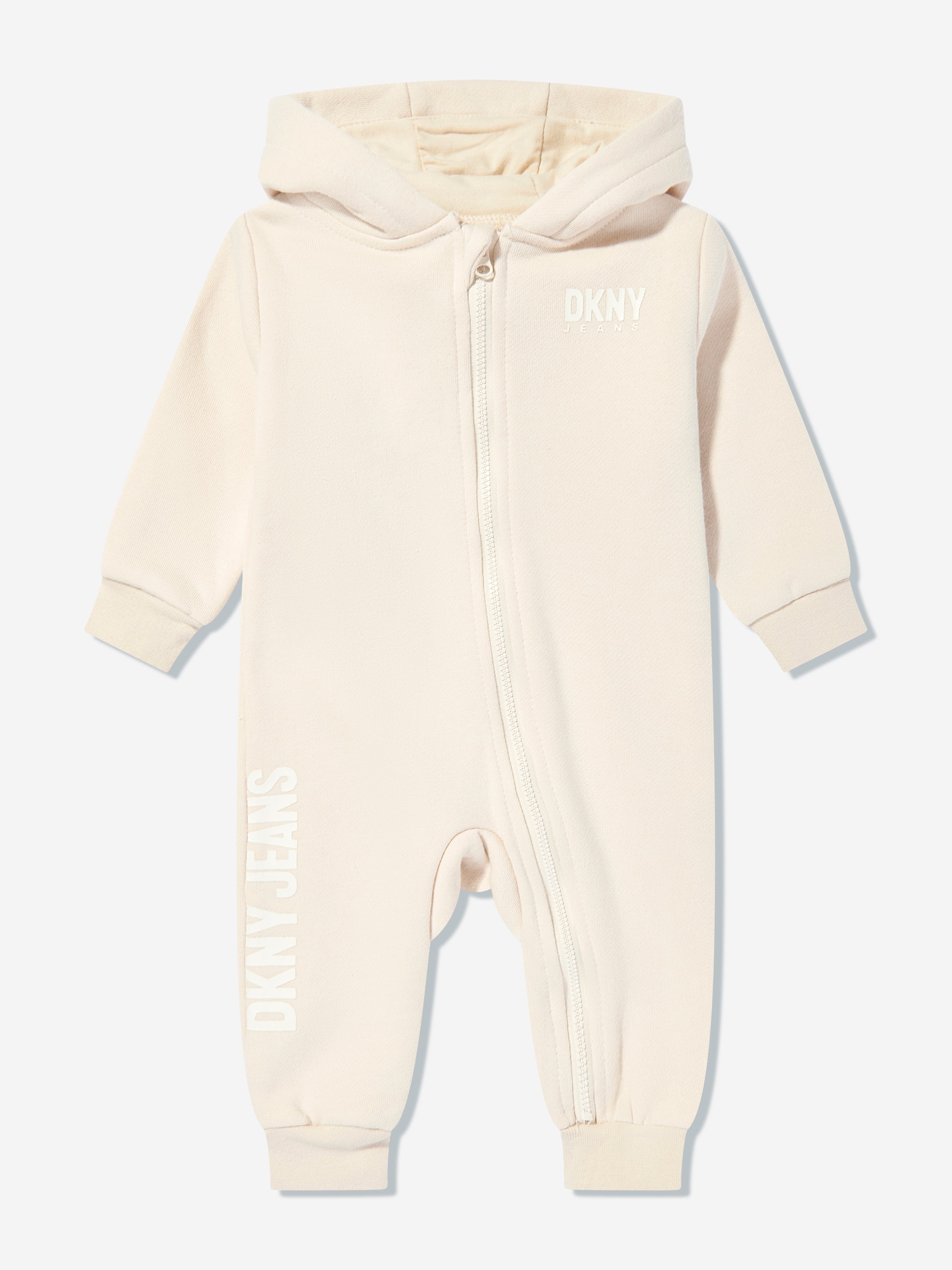 DKNY Baby Hooded All In One in Beige Discount Shop Offer