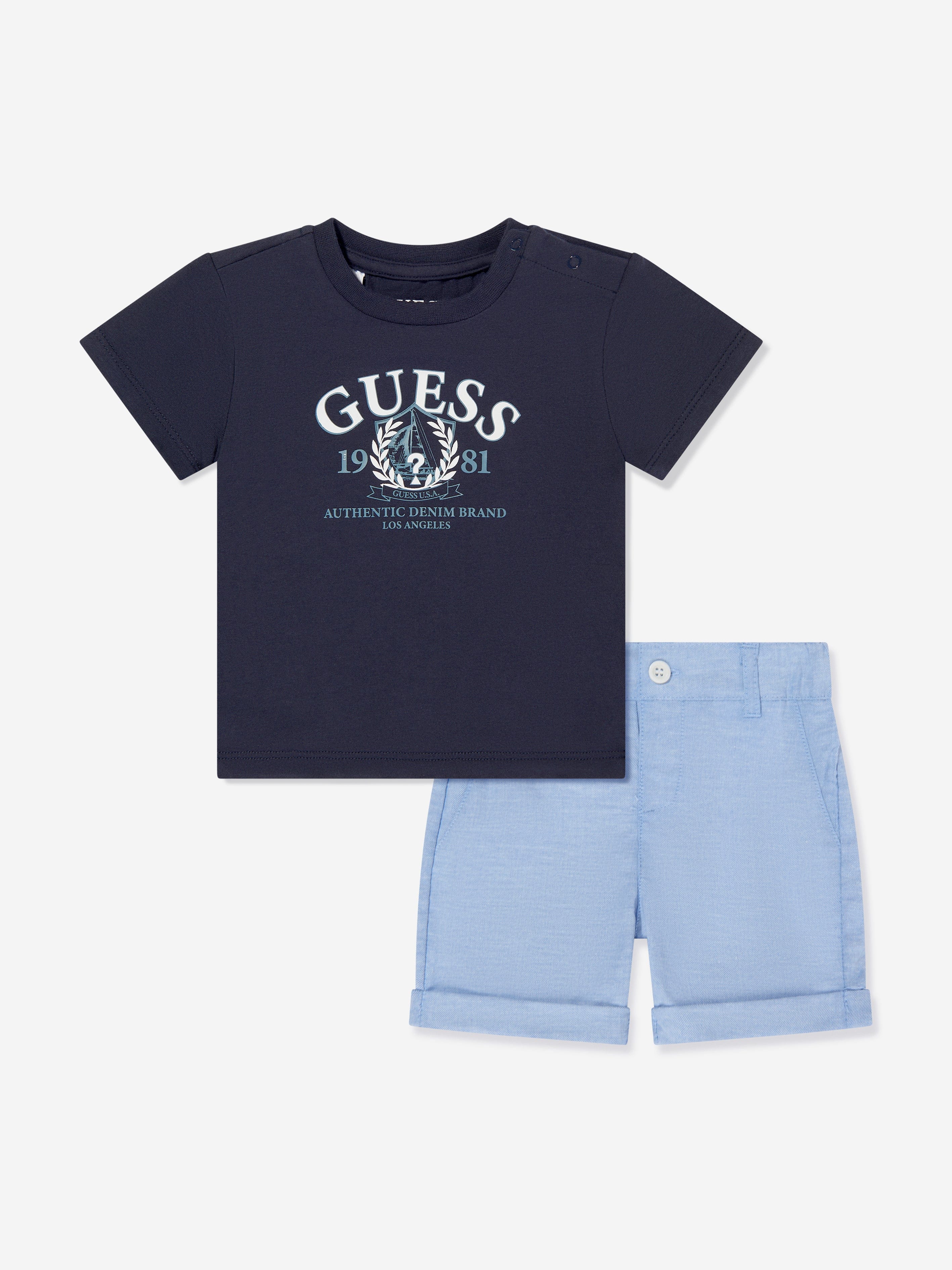 Baby Boys Short Set in Navy Cheap In China