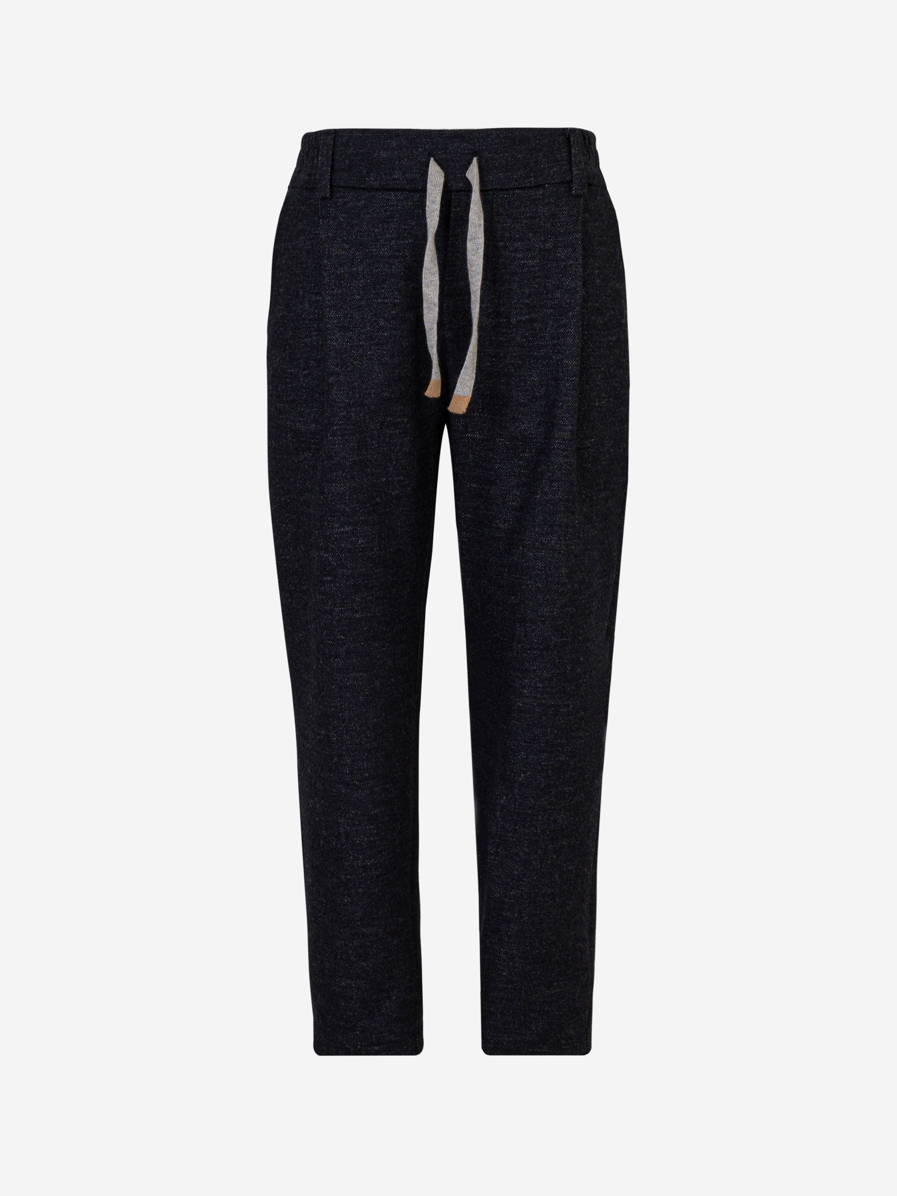 Eleventy Boys Wool Trousers in Navy Buy Cheap Discount