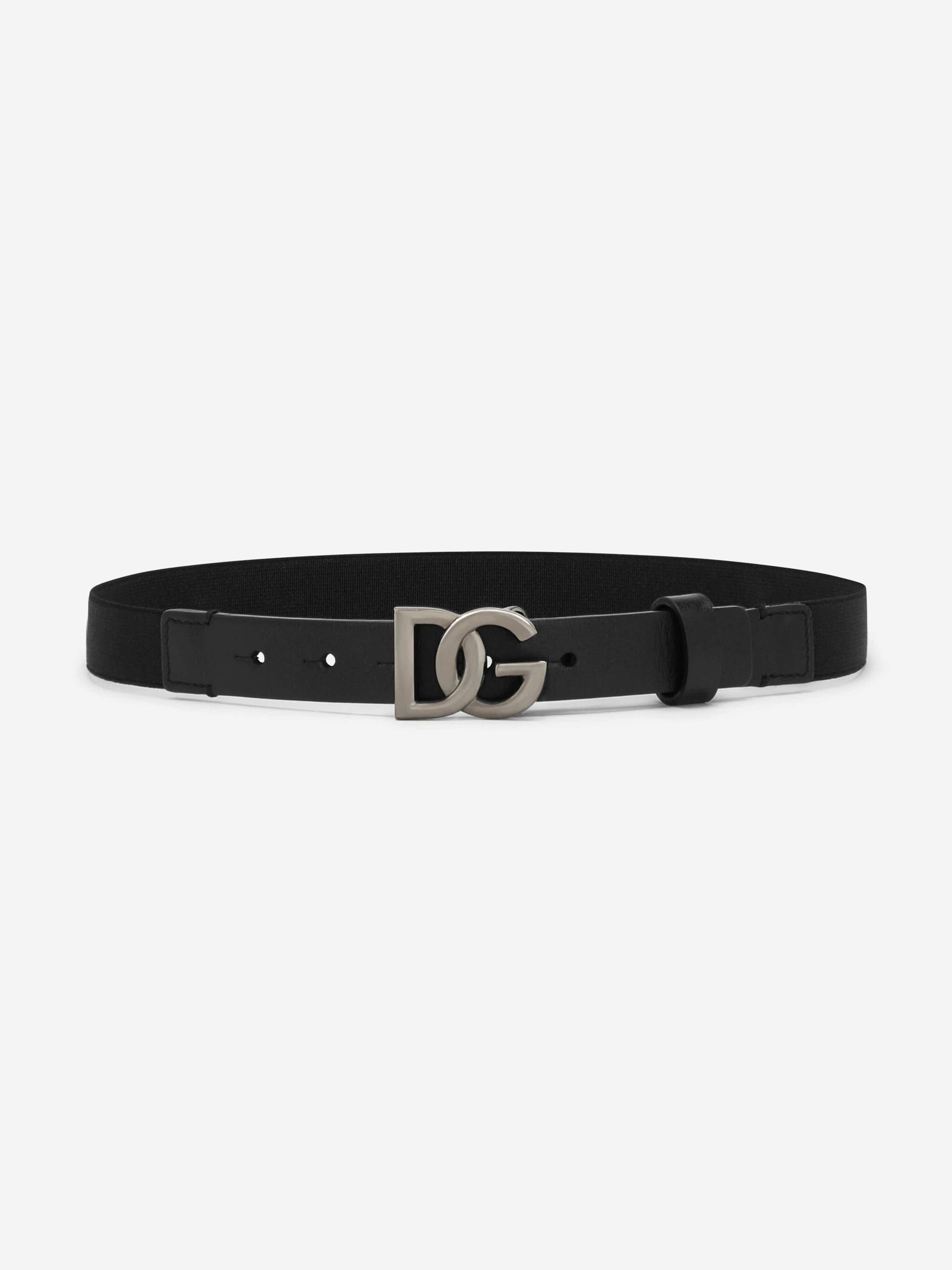 Dolce & Gabbana Boys Elasticated Logo Belt in Black Footlocker Finishline For Sale