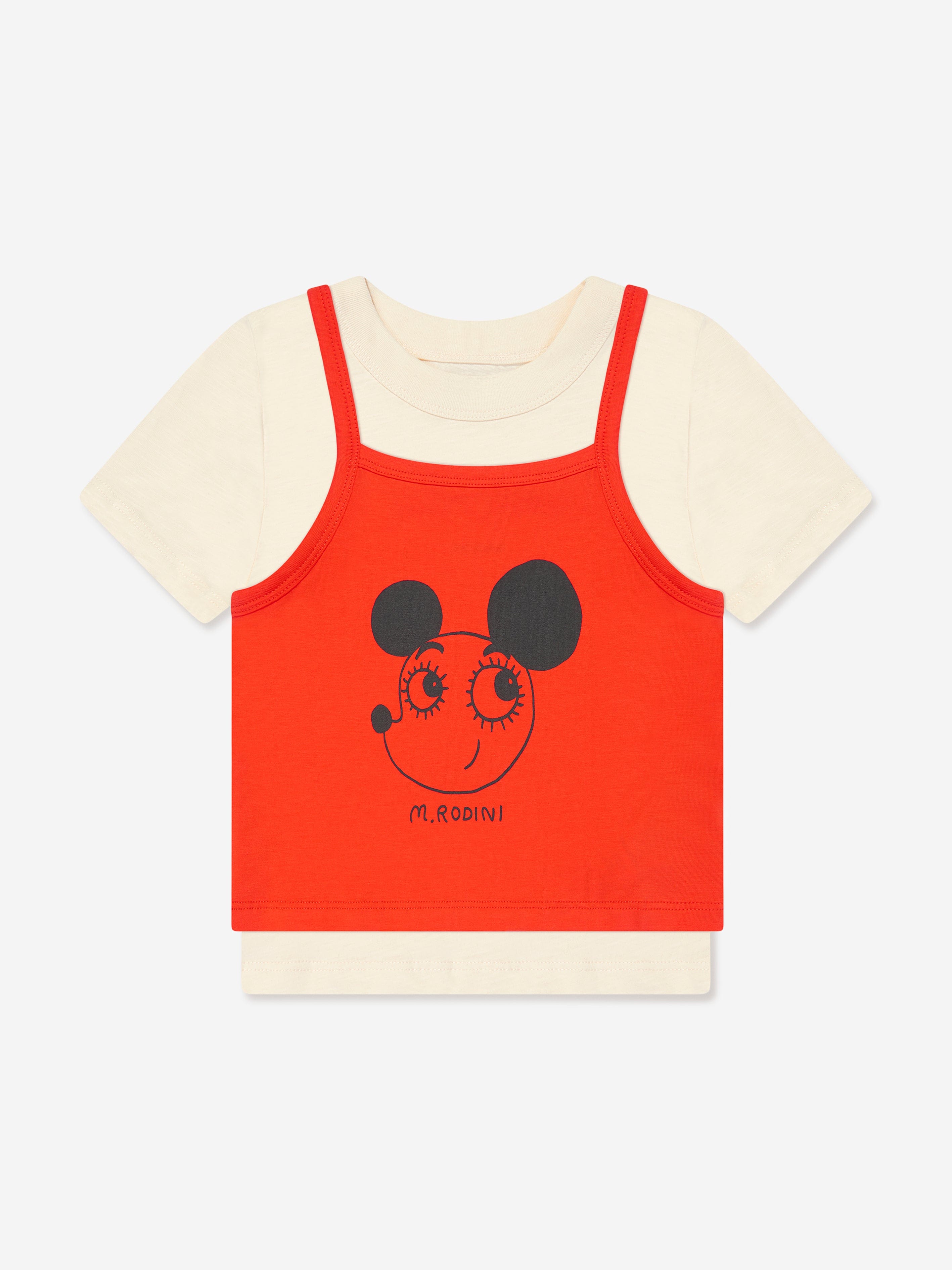 Mini Rodini Girls Ritzrats Tank Top And T-Shirt in Multicolour Cheap Sale Finishline