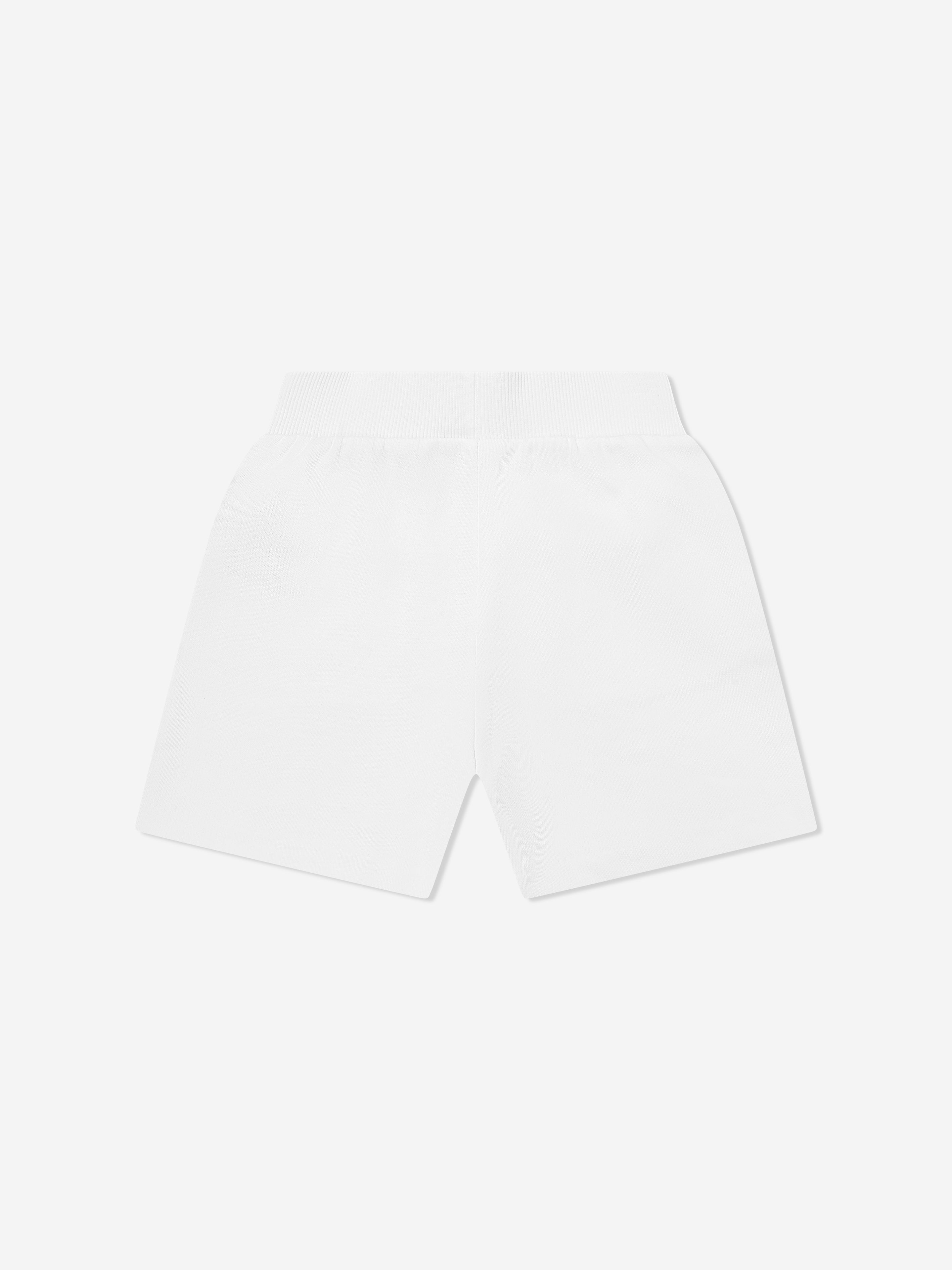 Balmain Girls Logo Button Shorts in White Low Pice Fee Shipping Cheap Online