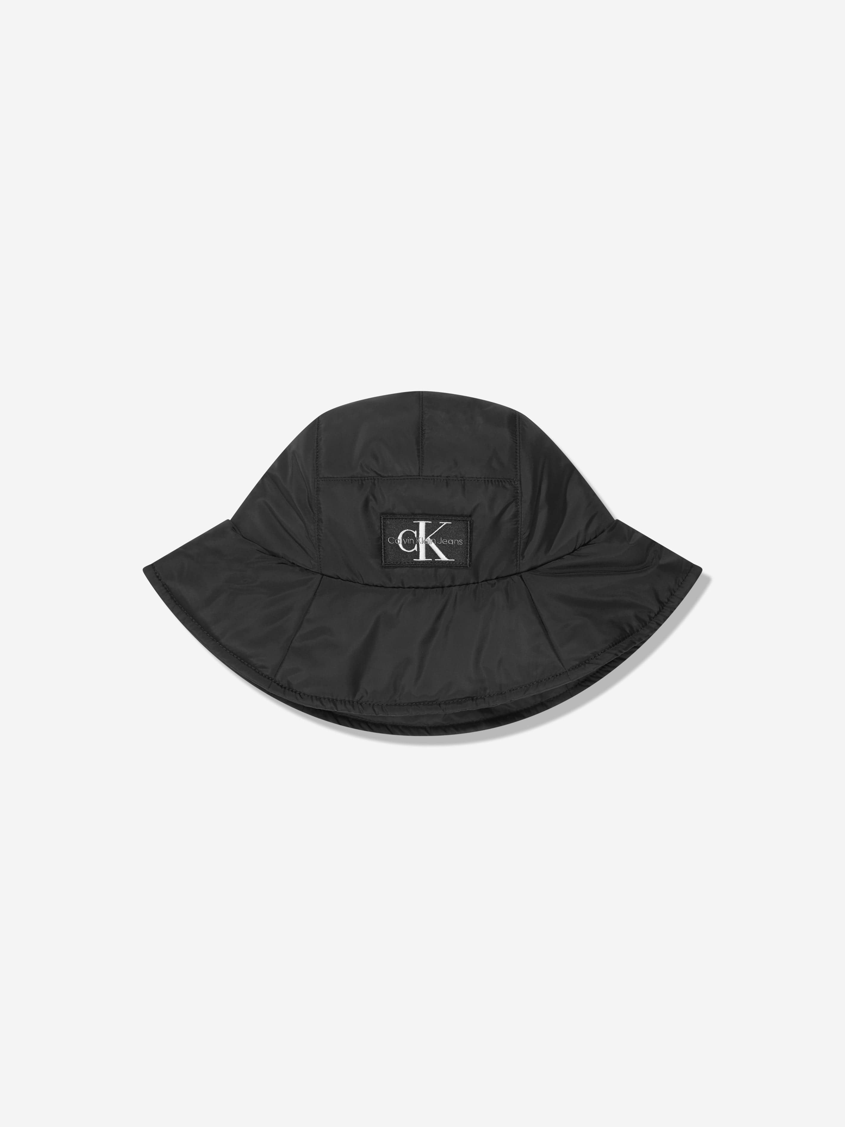 Calvin Klein Kids Quilted Bucket Hat in Black Best Wholesale For Sale