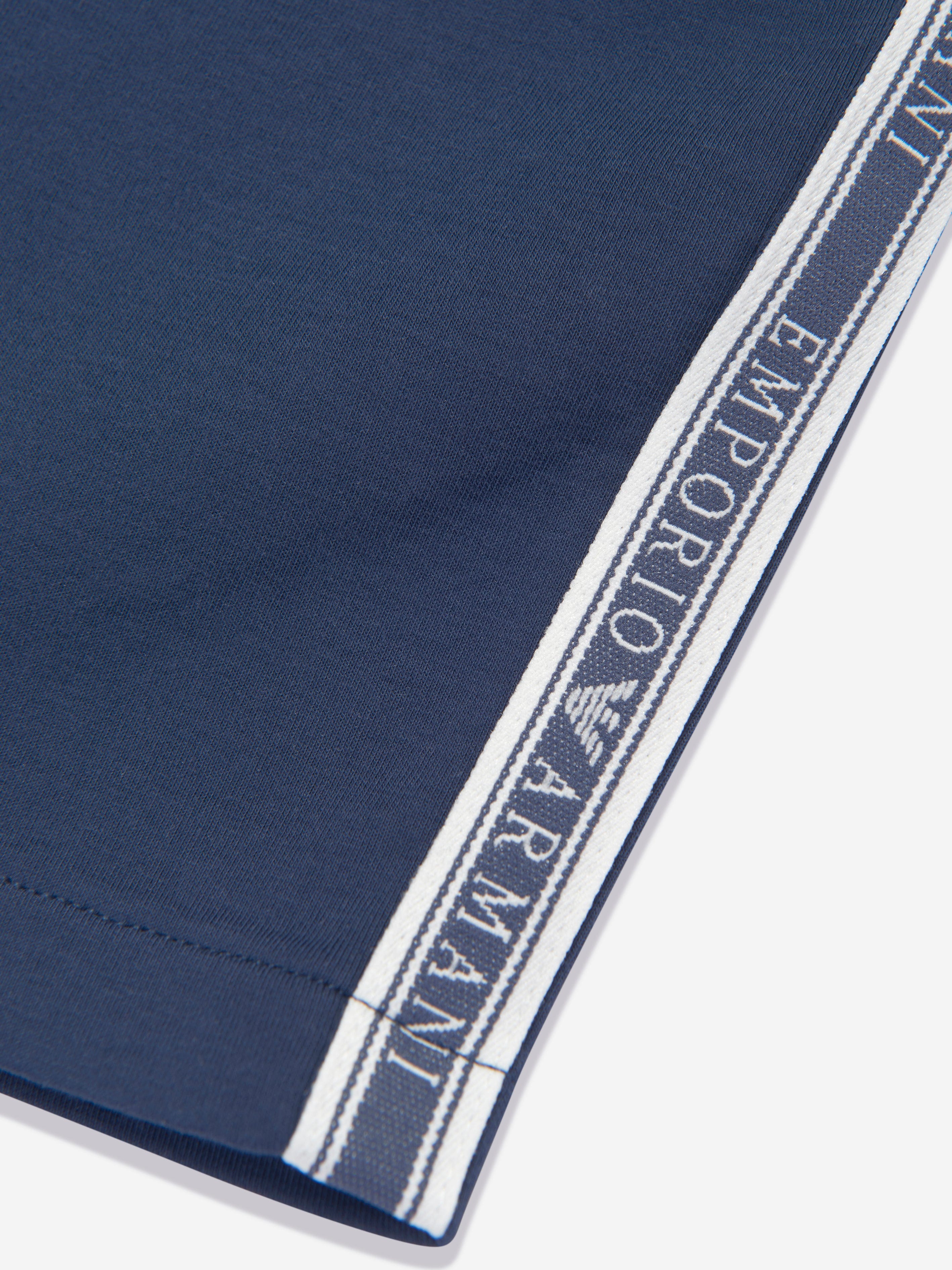 Emporio Armani Boys Logo Bermuda Shorts in Navy Free Shipping For Sale