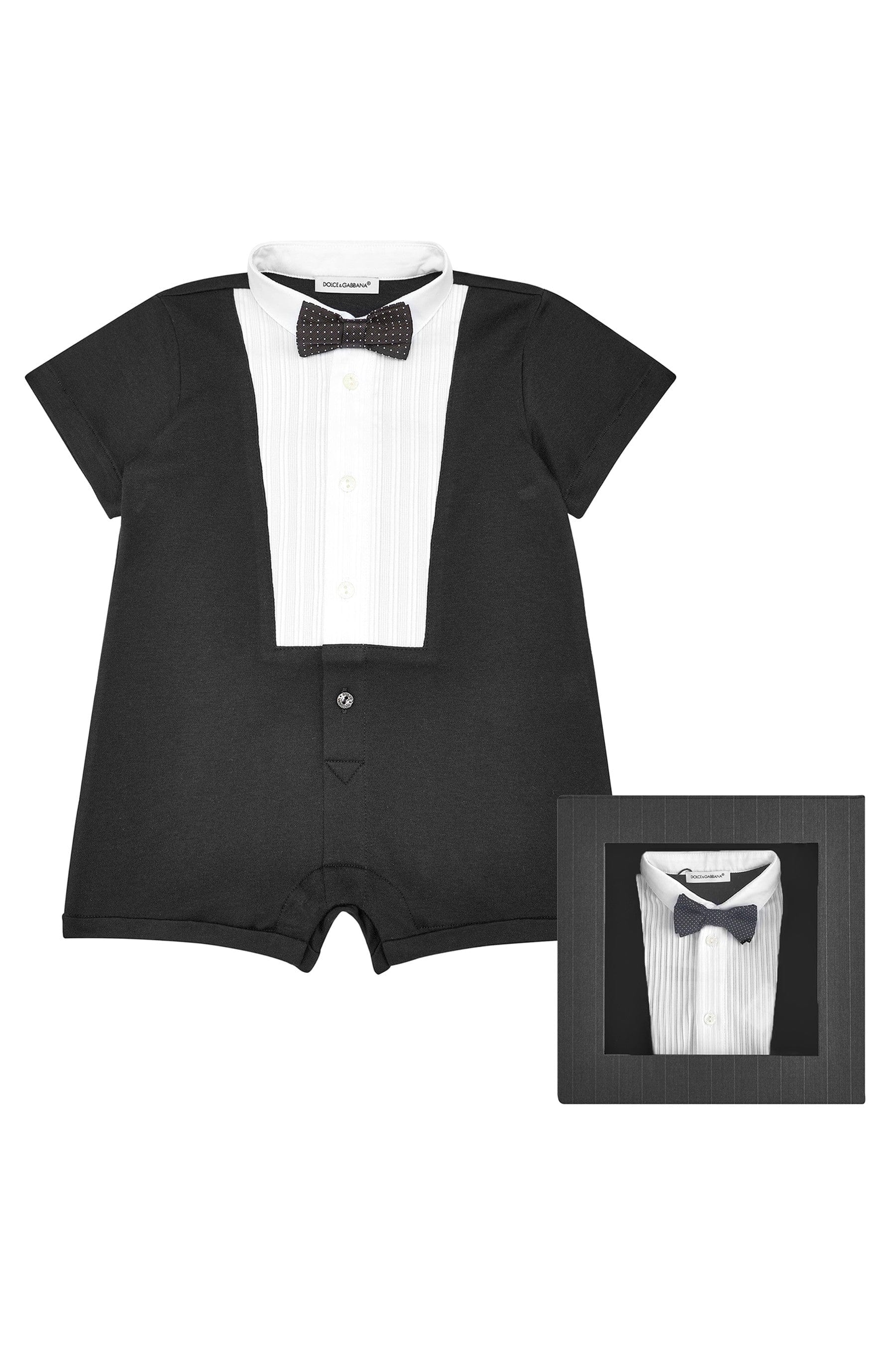 Dolce & Gabbana Baby Boys Tuxedo Romper in Black Cheap Sale Discounts