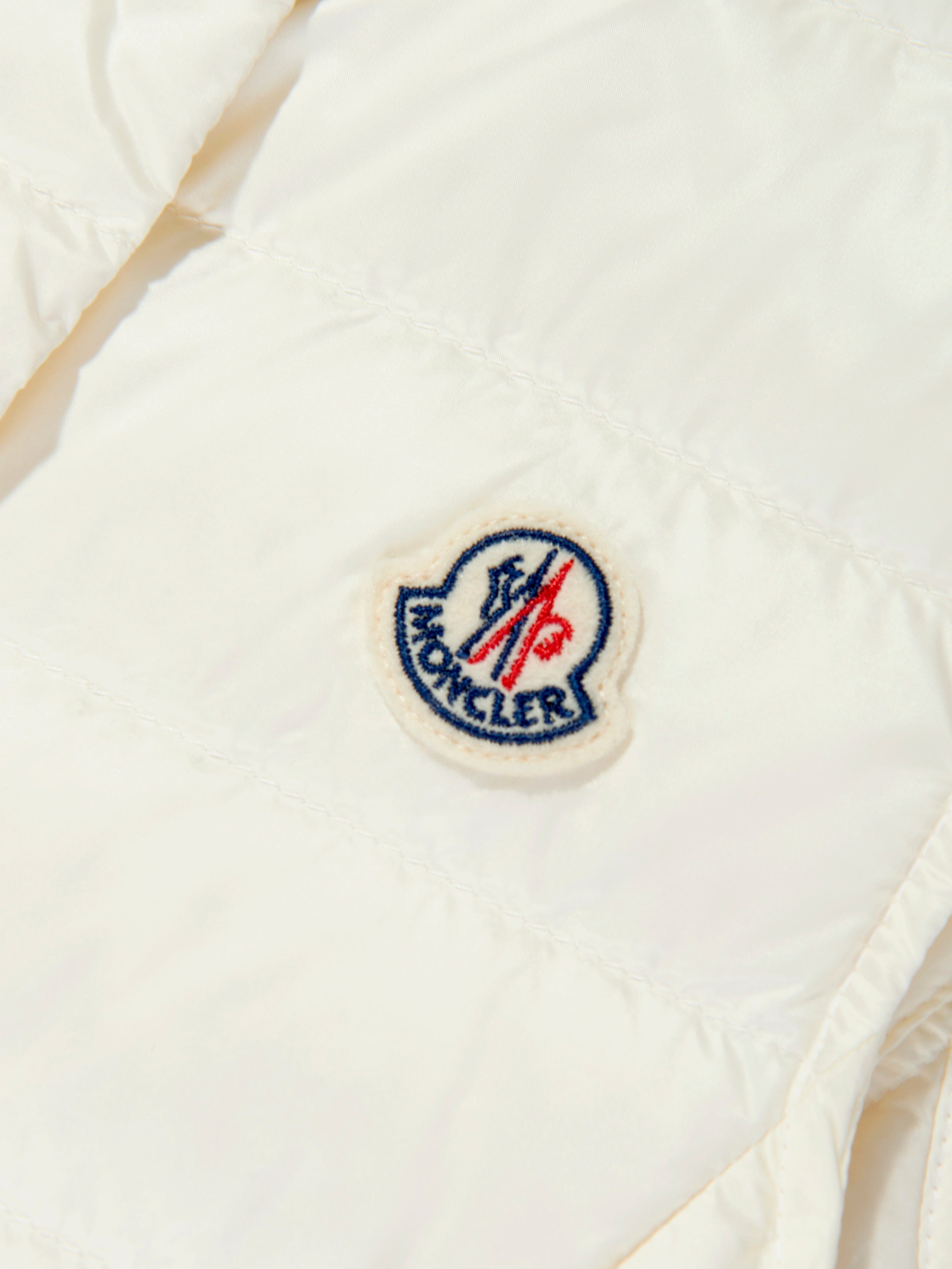 Girls Down Padded Liane Gilet in Ivory Pre Order