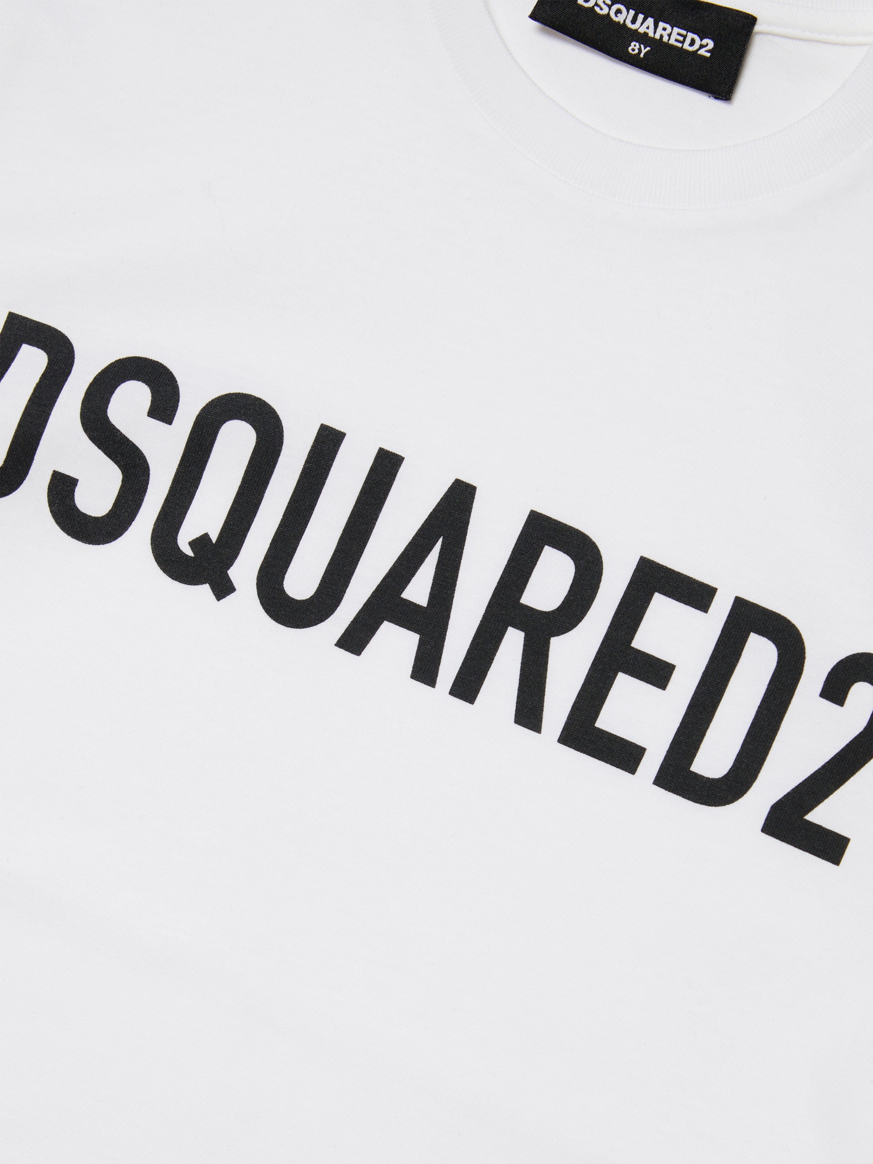 Dsquared2 Kids Logo Print T-Shirt in White Amazon Cheap Online