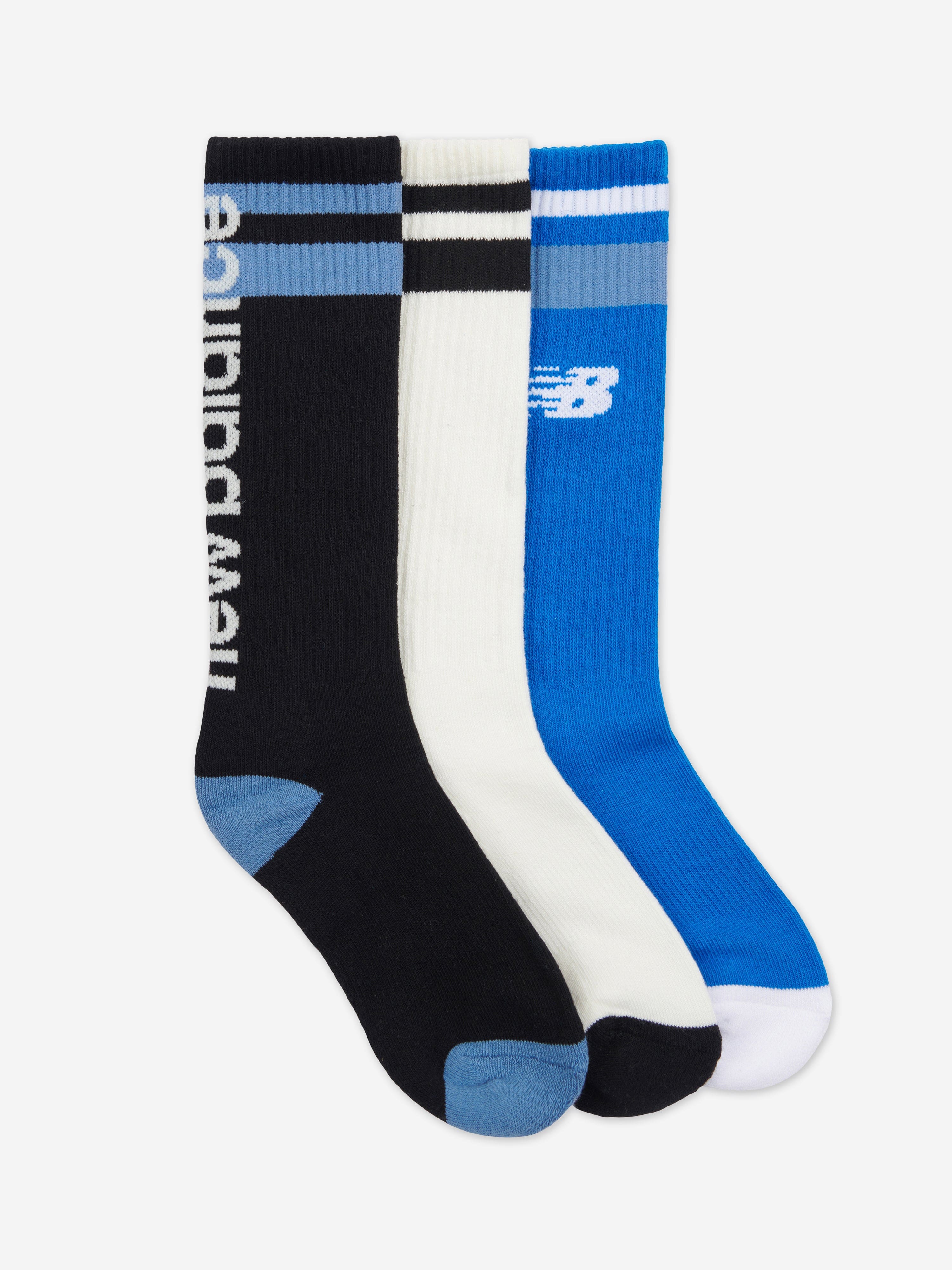 New Balance Boys 3 Pack Basketball Socks Set in Multicolour Geniue Stockist Online