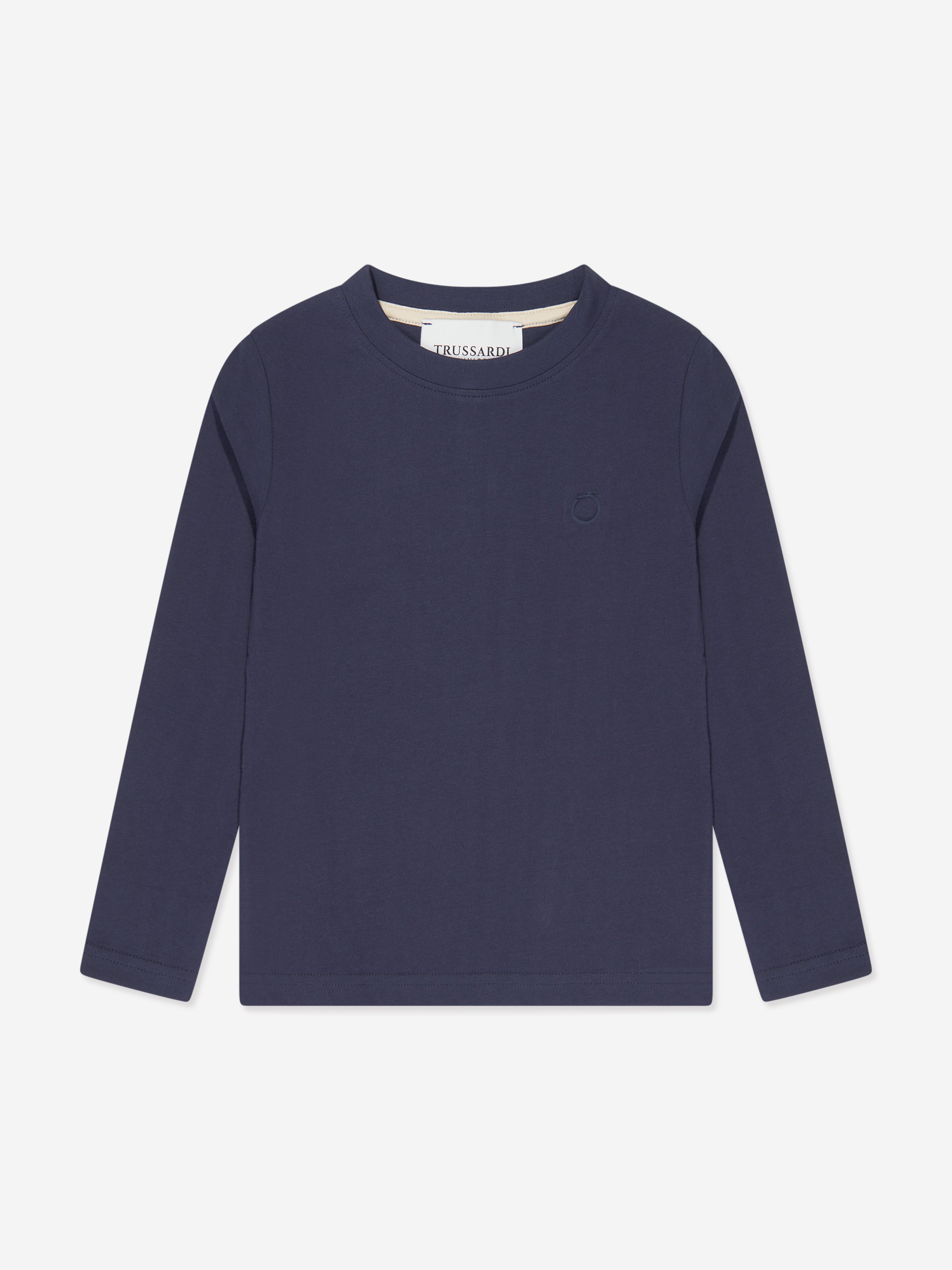 Trussardi Boys Azha Long Sleeve T-Shirt in Navy The Cheapest Cheap Pice