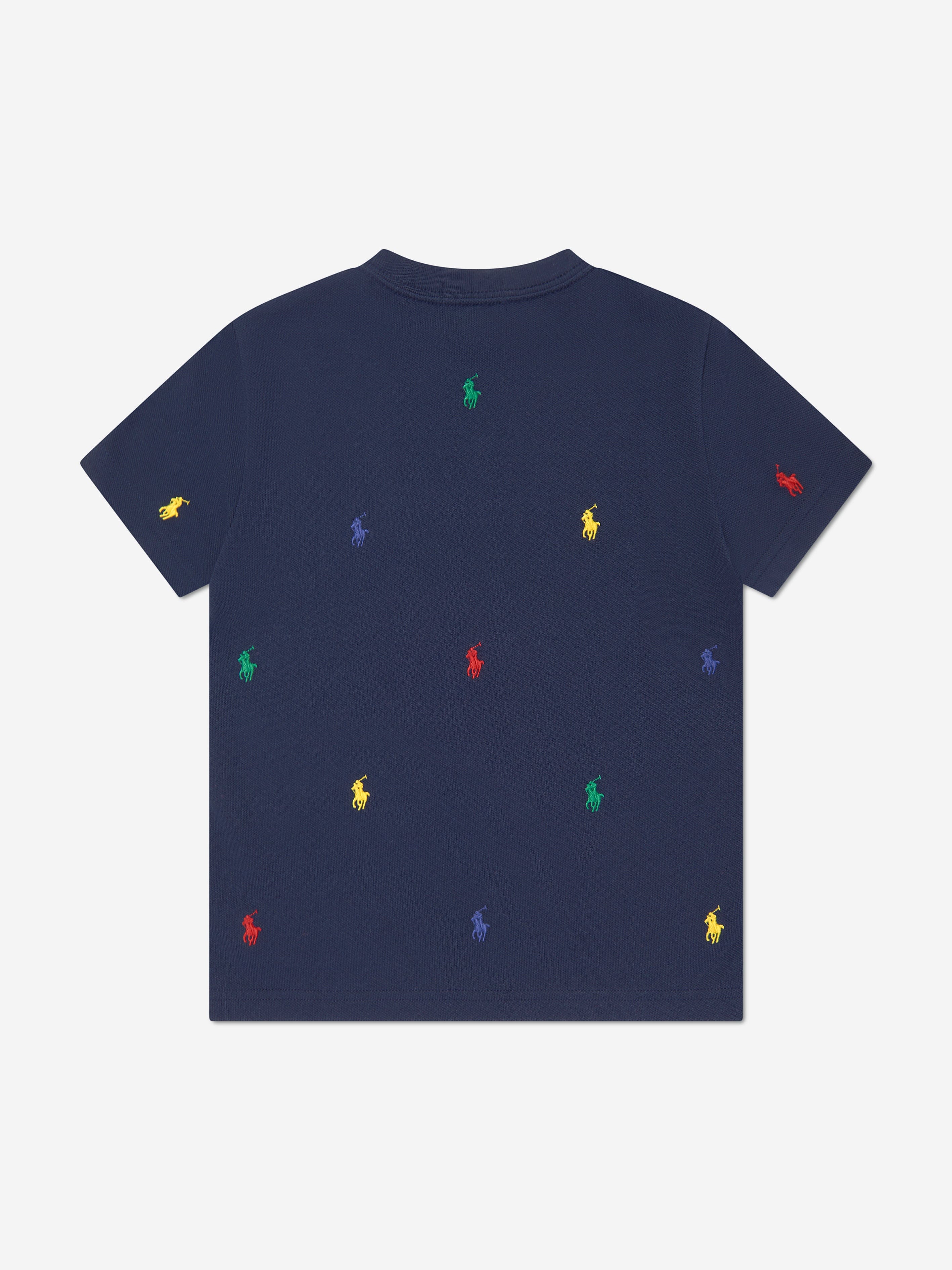 Ralph Lauren Boys Multic Logo T-Shirt in Navy Outlet Low Pice