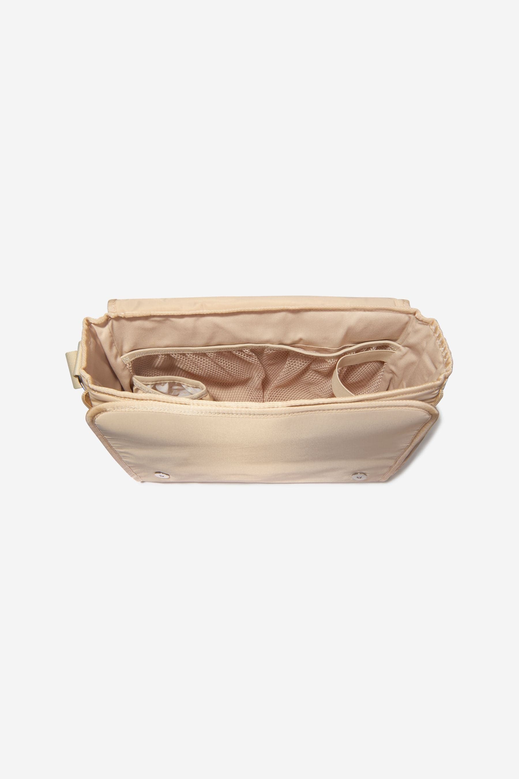 Emporio Armani Baby Logo Changing Bag in Beige For Sale Top Quality