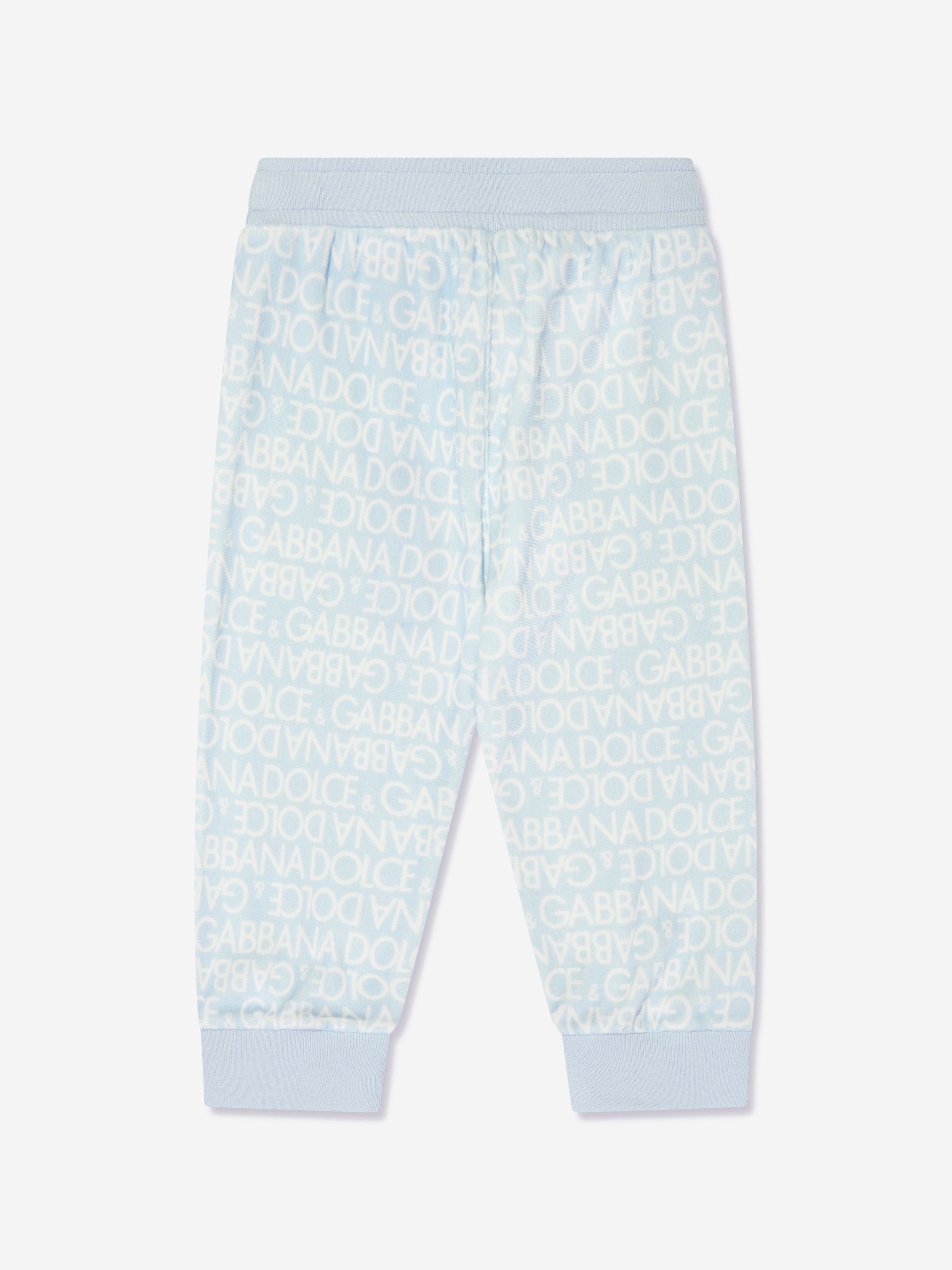 Dolce & Gabbana Baby Boys Logo Joggers in Blue Outlet 2025 Newest