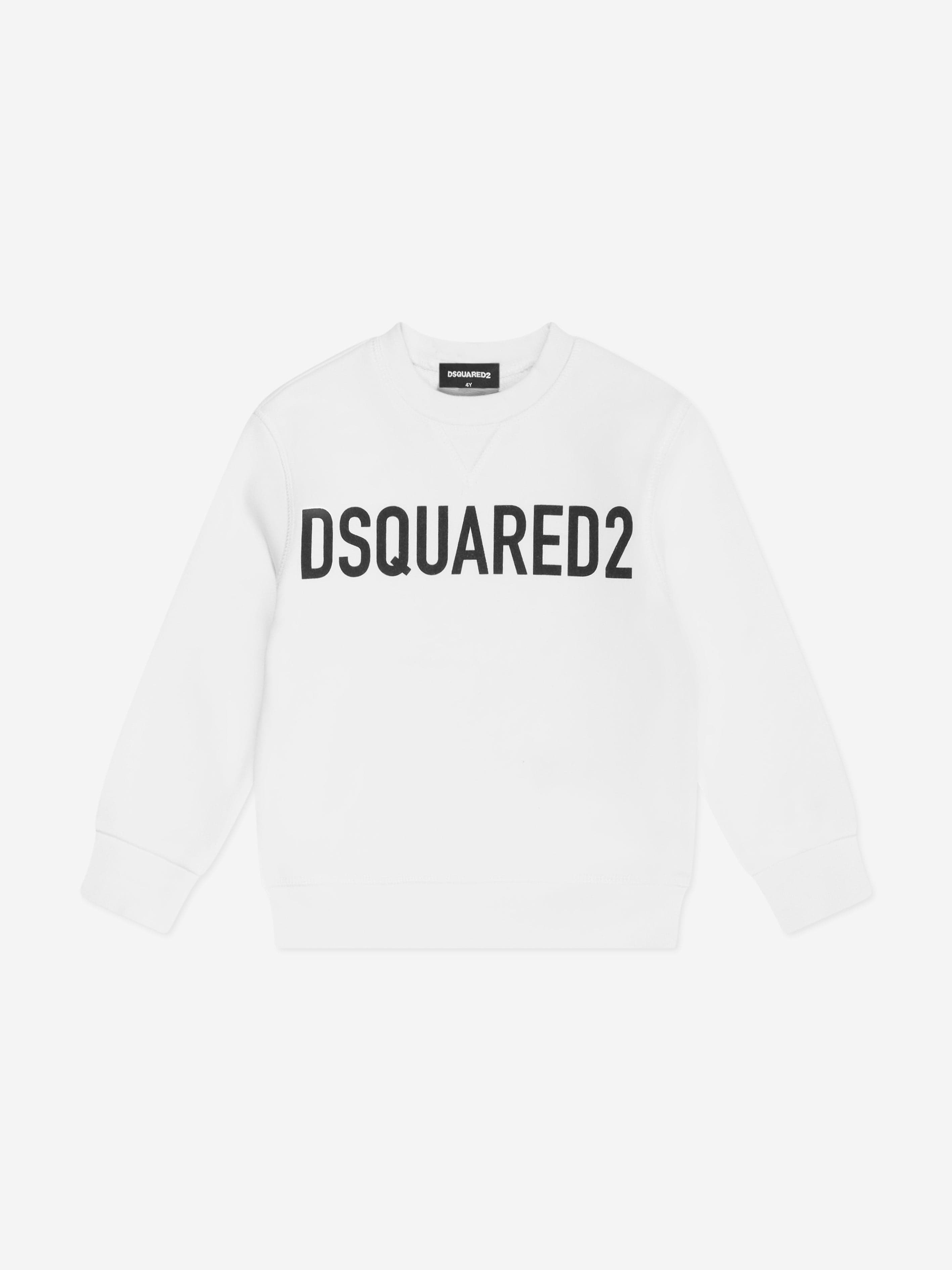 Dsquared2 Kids Logo Sweatshirt in White Buy