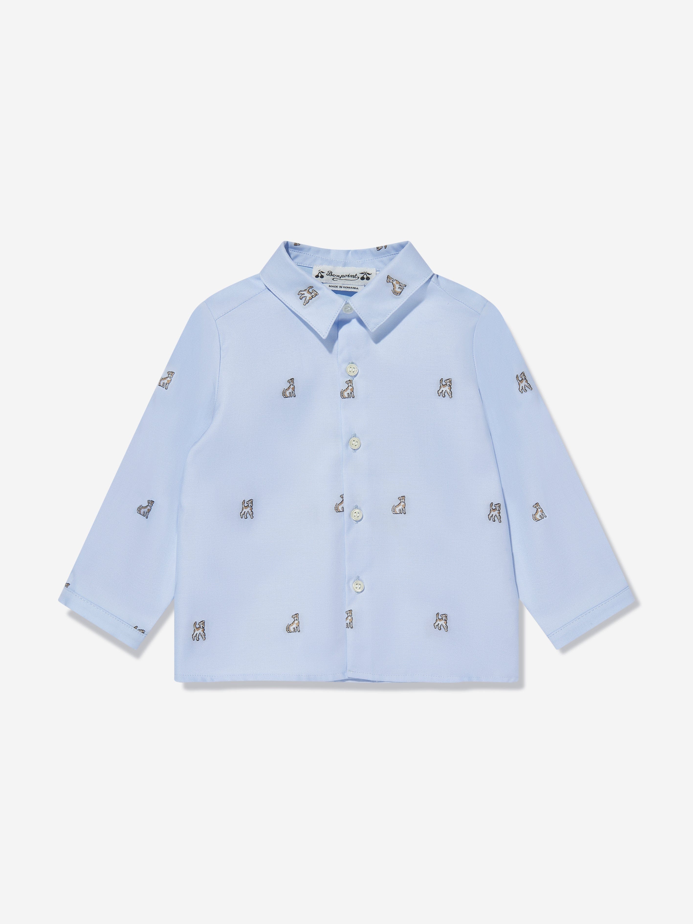 Bonpoint Baby Boys Malo Shirt in Blue Buy Cheap Countdown Package