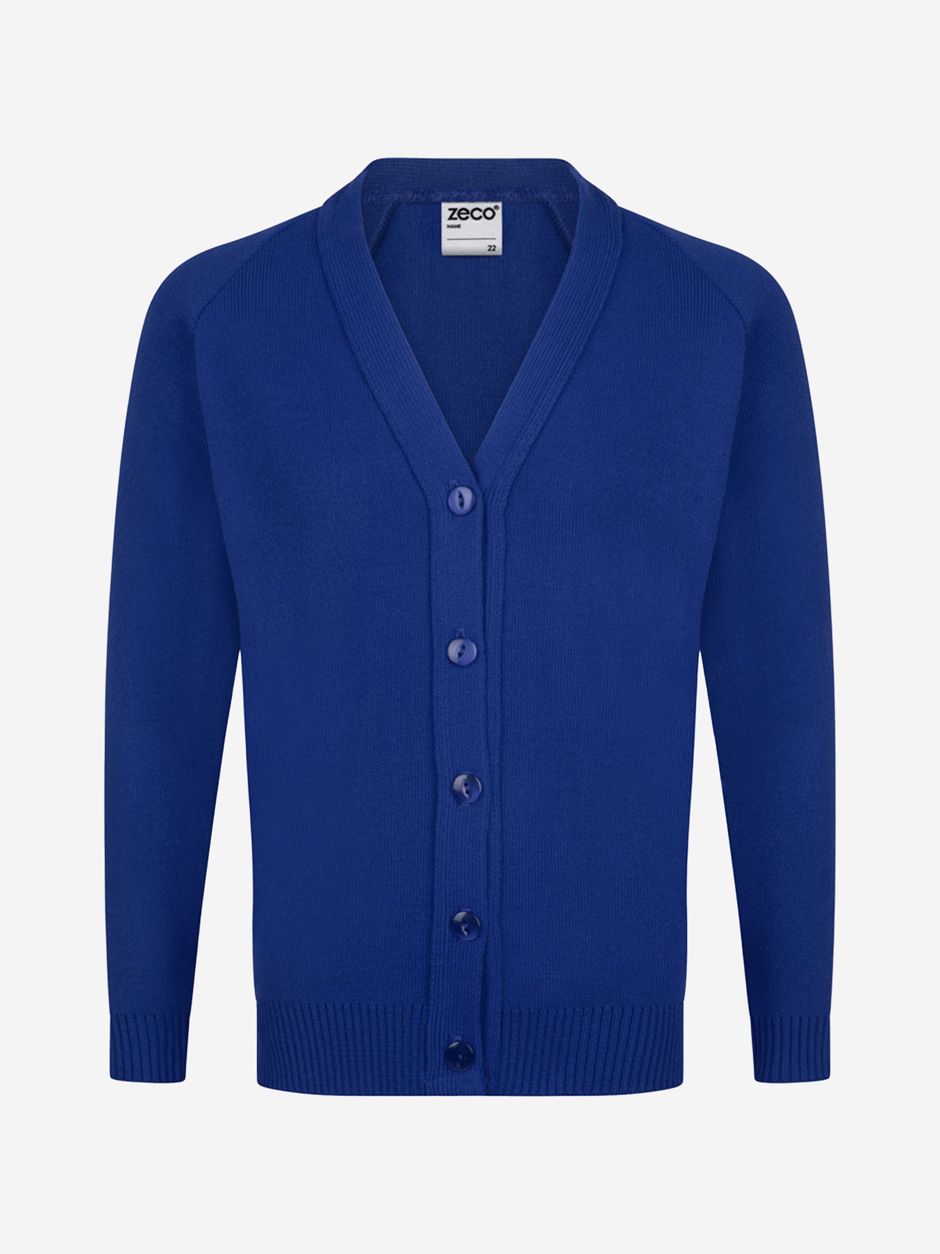 Zeco Kids School Knitted Cardigan in Blue Discount Low Cost