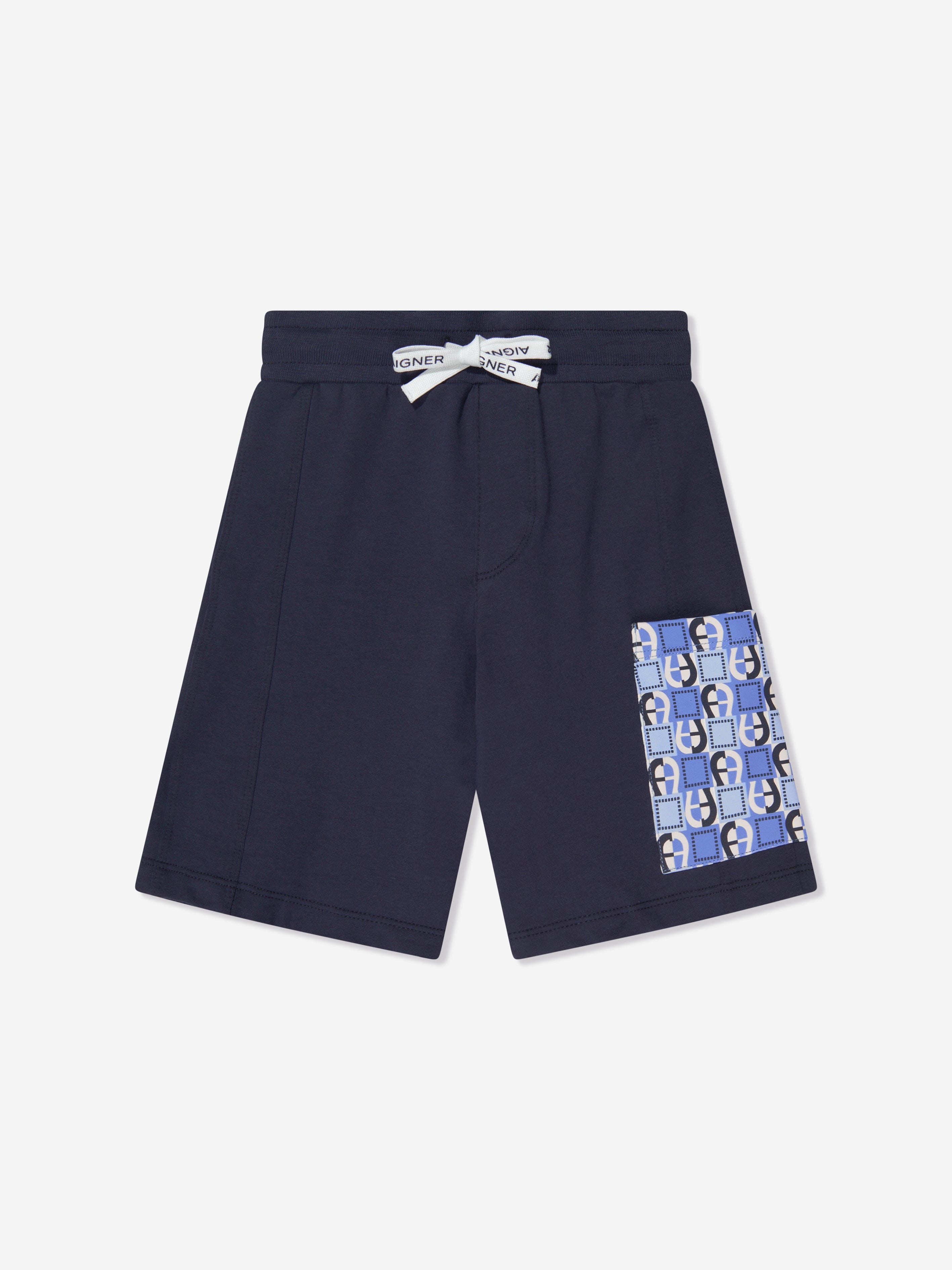 Aigner Boys Pocket Bermuda Shorts in Navy Discounts