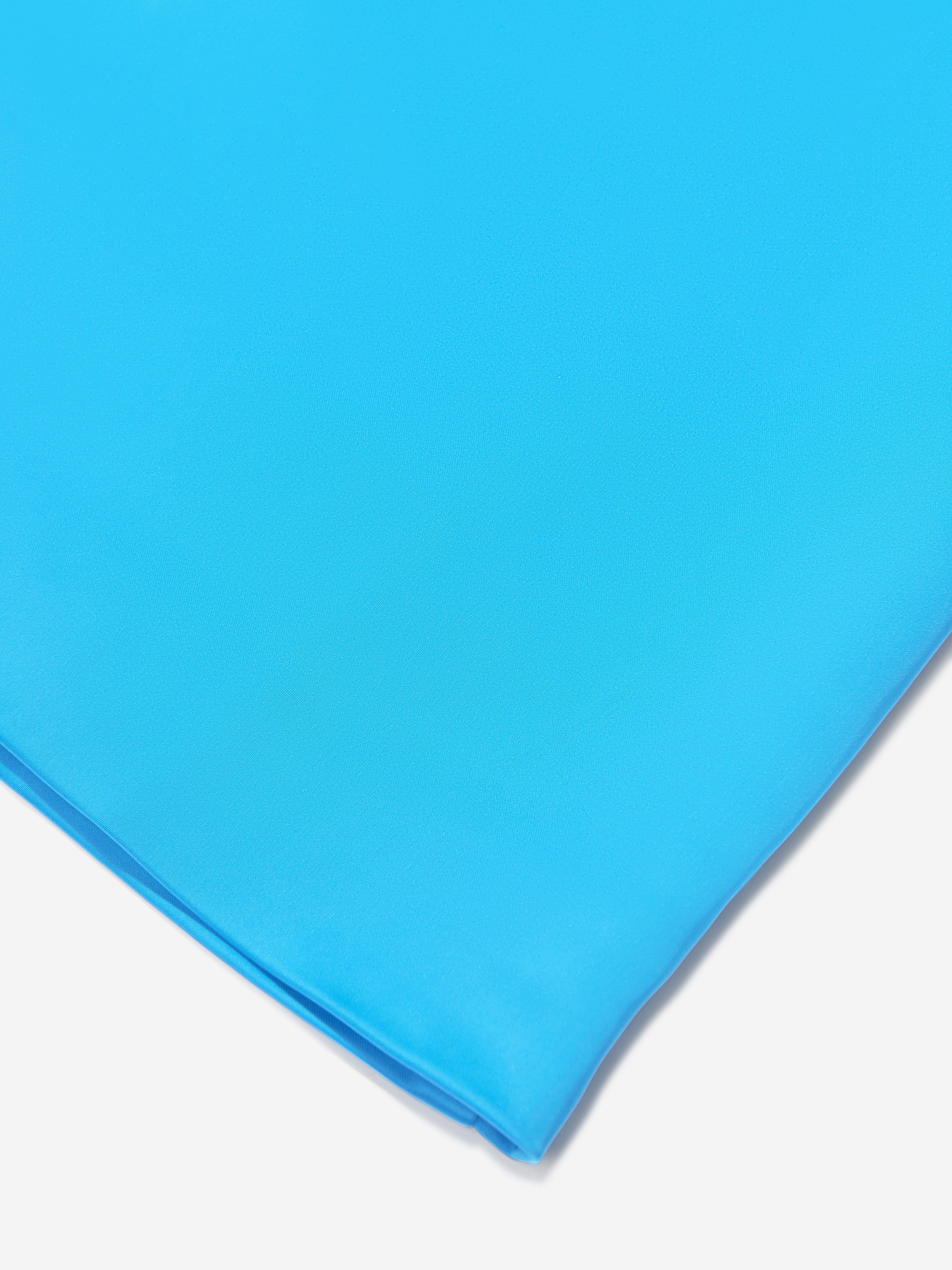 AY by AYLA Girls Backless Satin Maxi Dress in Blue Discount Supply