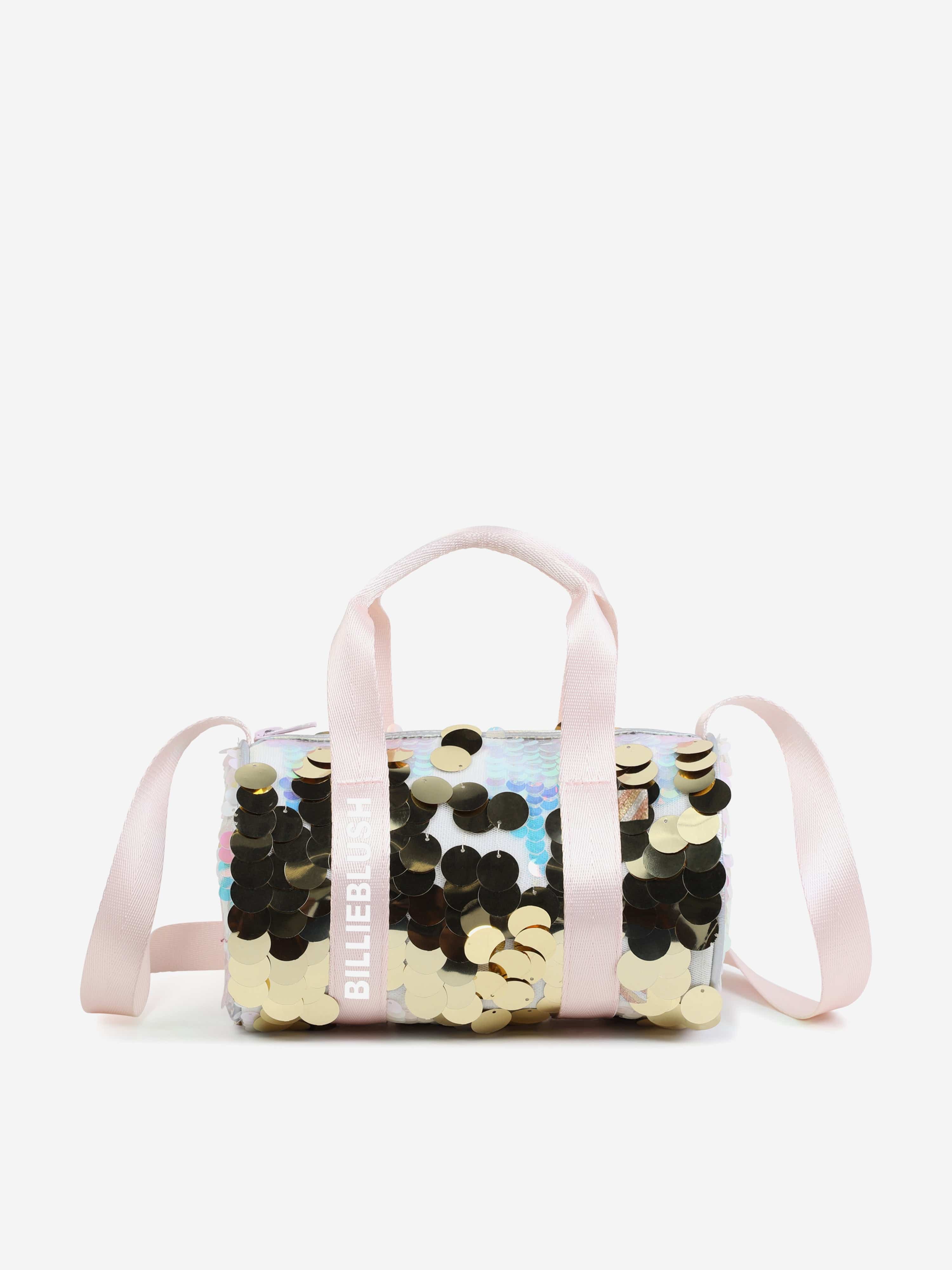Girls Sequin Duffle Bag in White (20cm) Cheap Tumblr