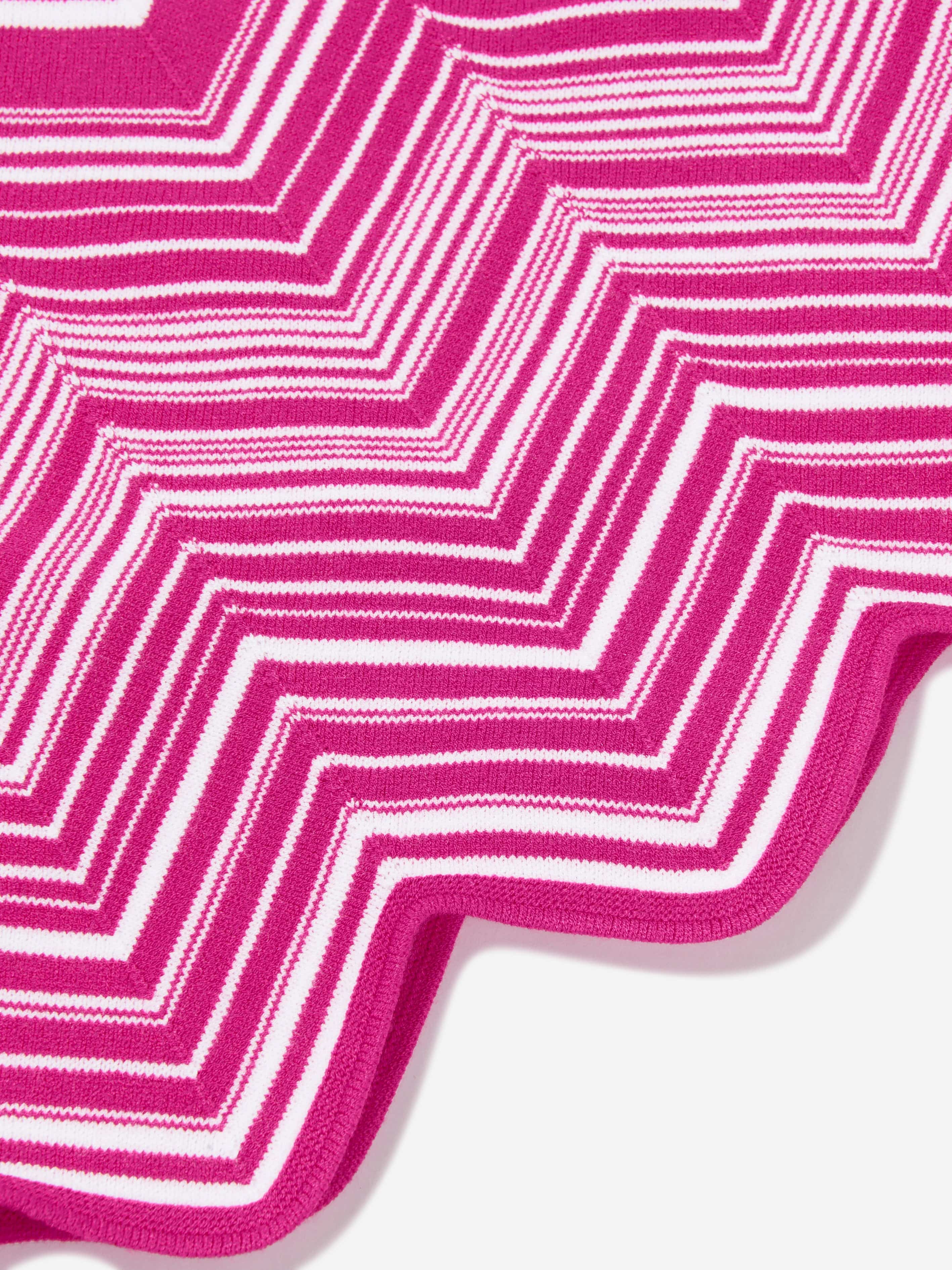Missoni Girls Zigzag Knitted Jumper in Pink Clearance Amazon