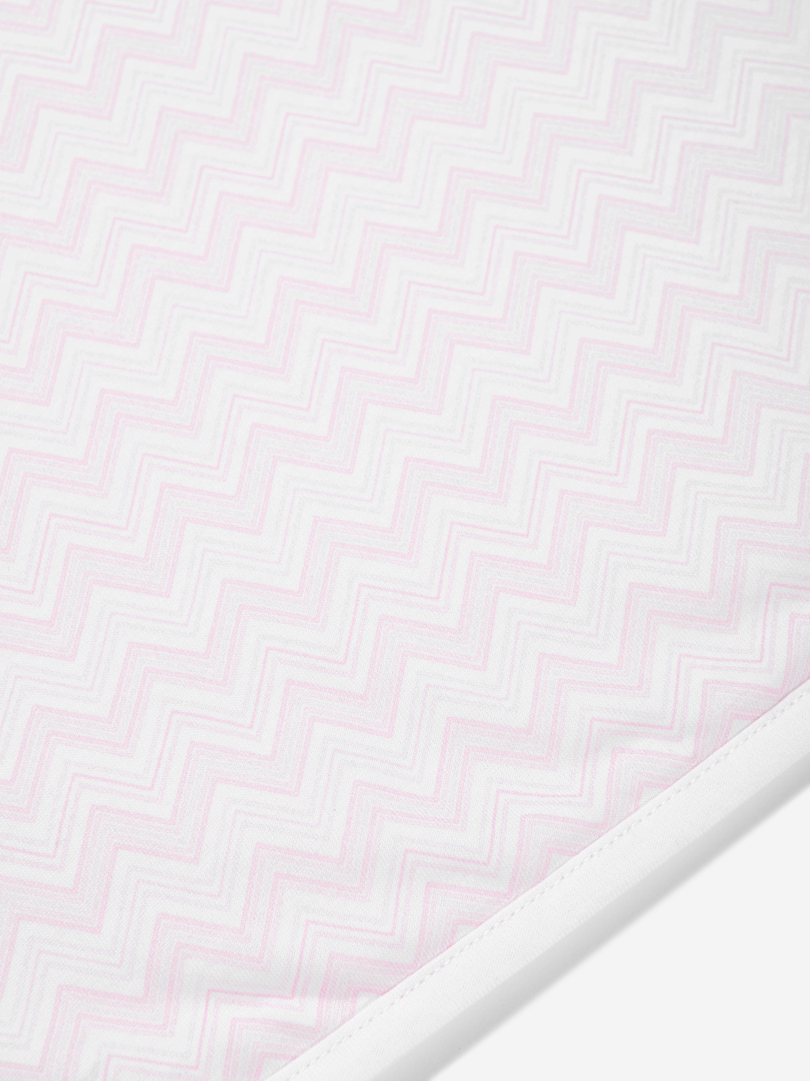 Baby Girls Zigzag Blanket in Pink (79cm) Cheap Sale Low Pice Fee Shipping