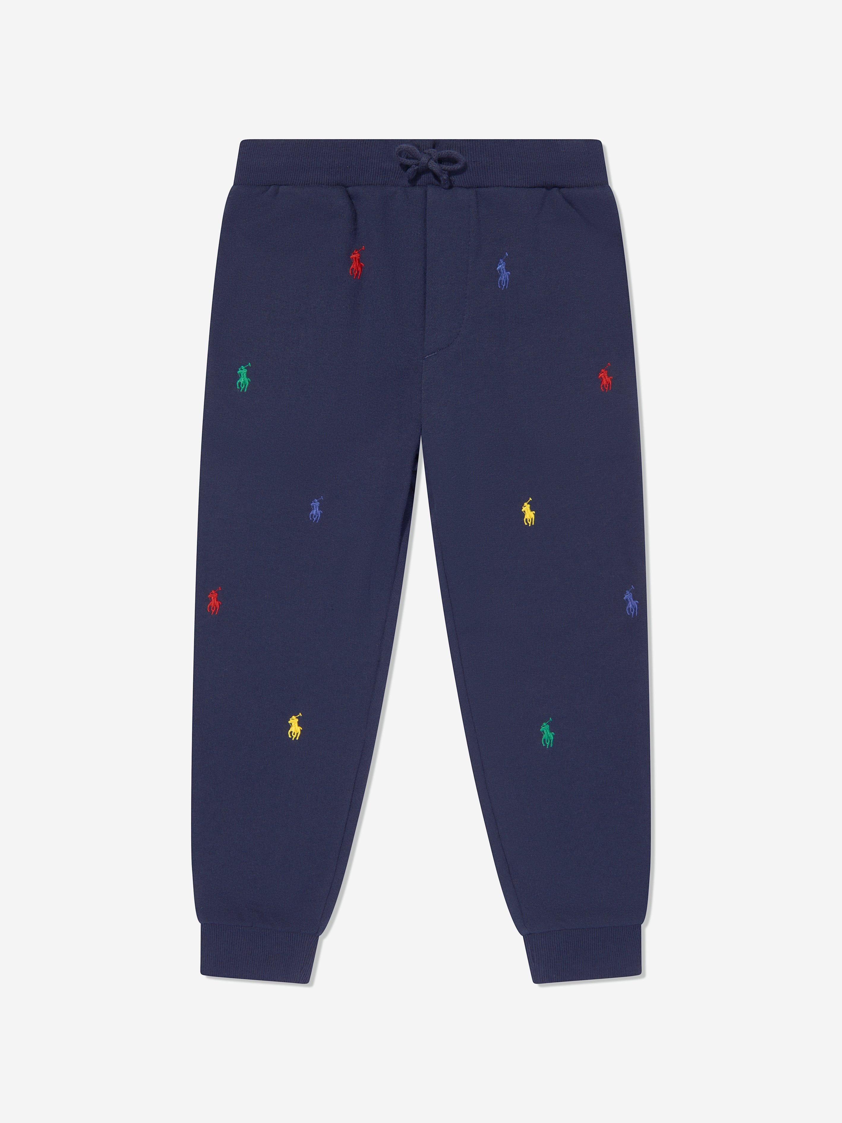 Ralph Lauren Boys Multi Logo Joggers in Navy Clearance Store Cheap Online