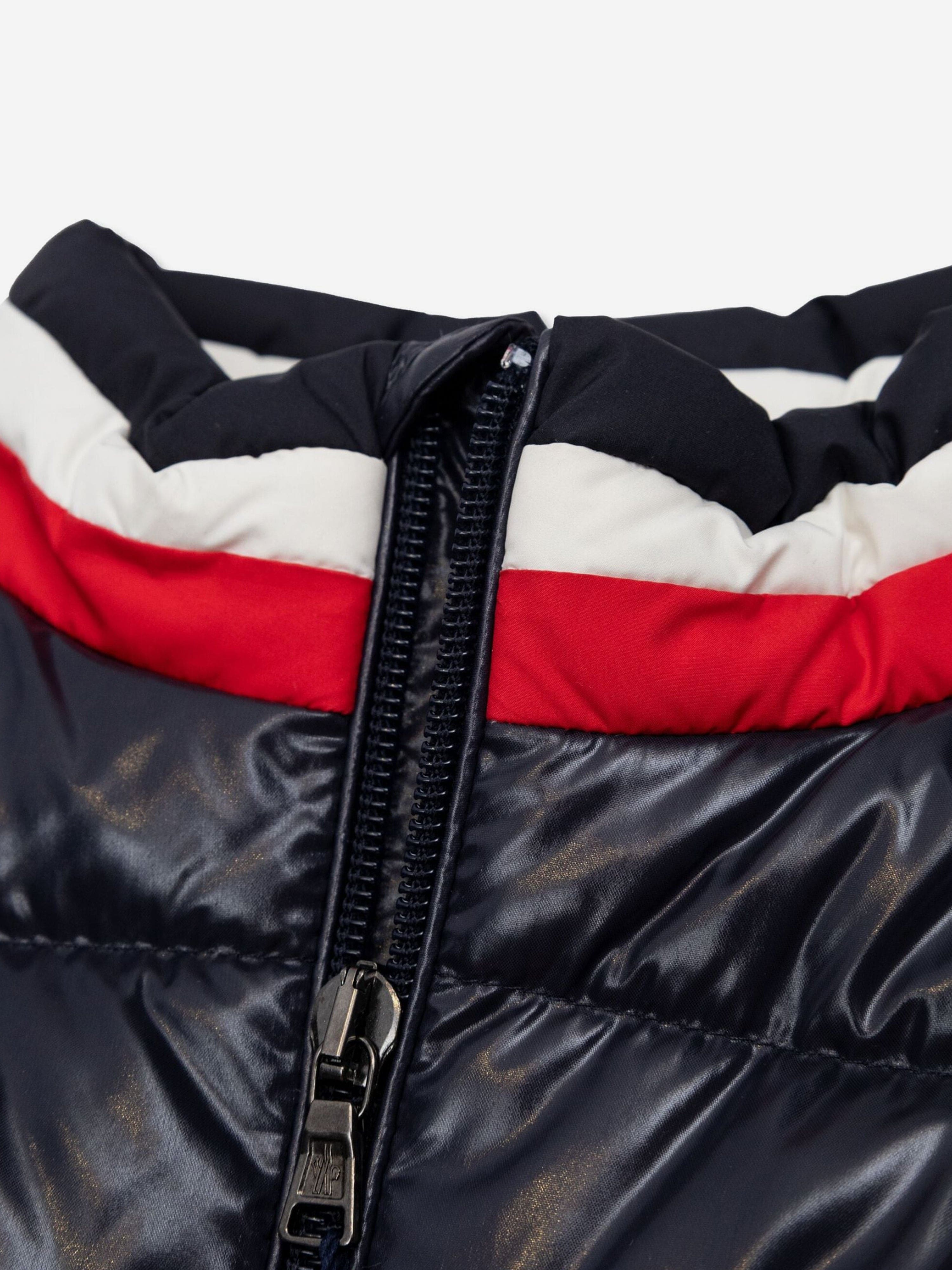 Moncler Enfant Baby Boys Down Padded Vashiti Jacket in Navy Clearance 100% Original