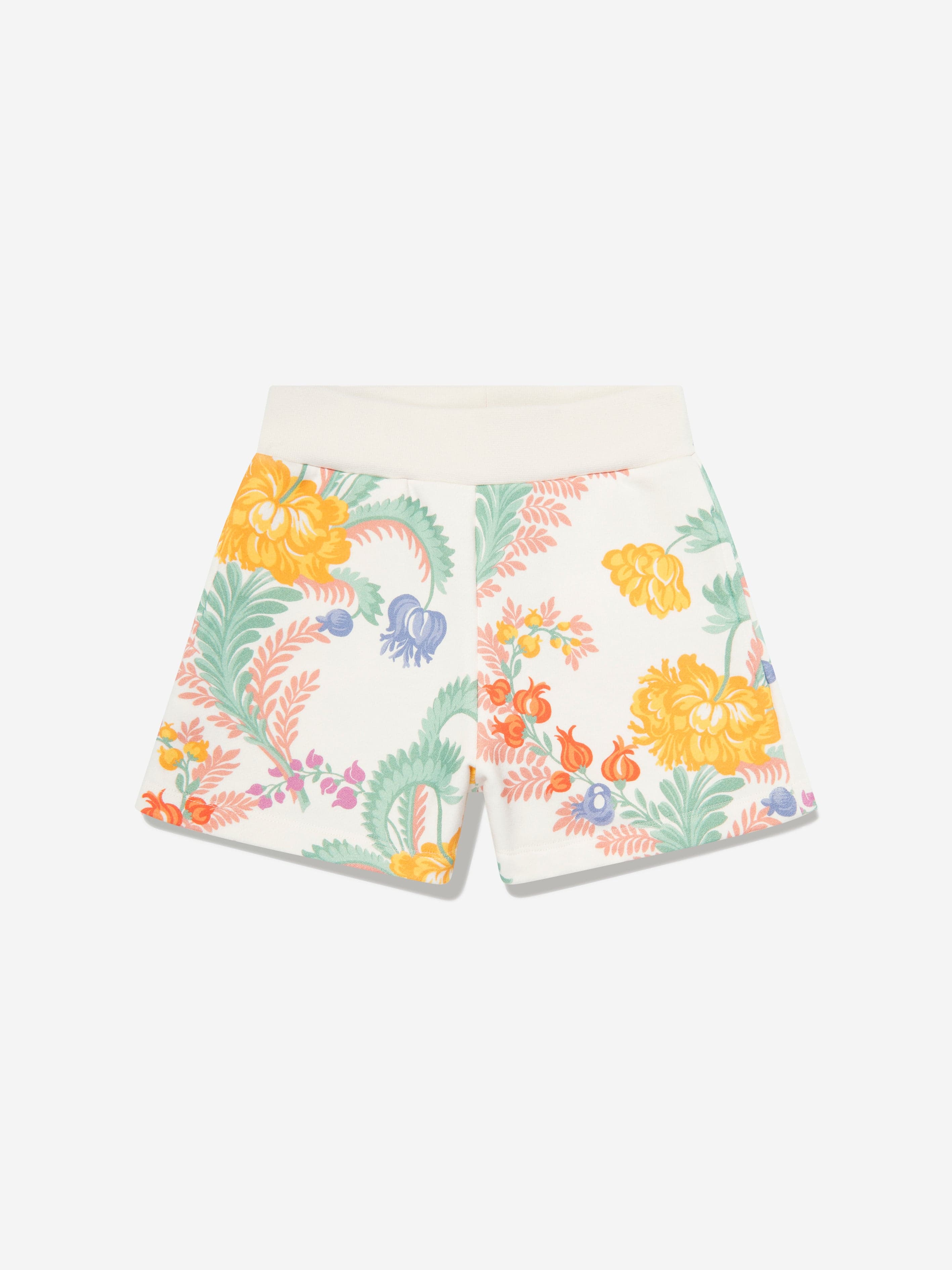 Girls Floral Shorts in Ivory Free Shipping Very Cheap