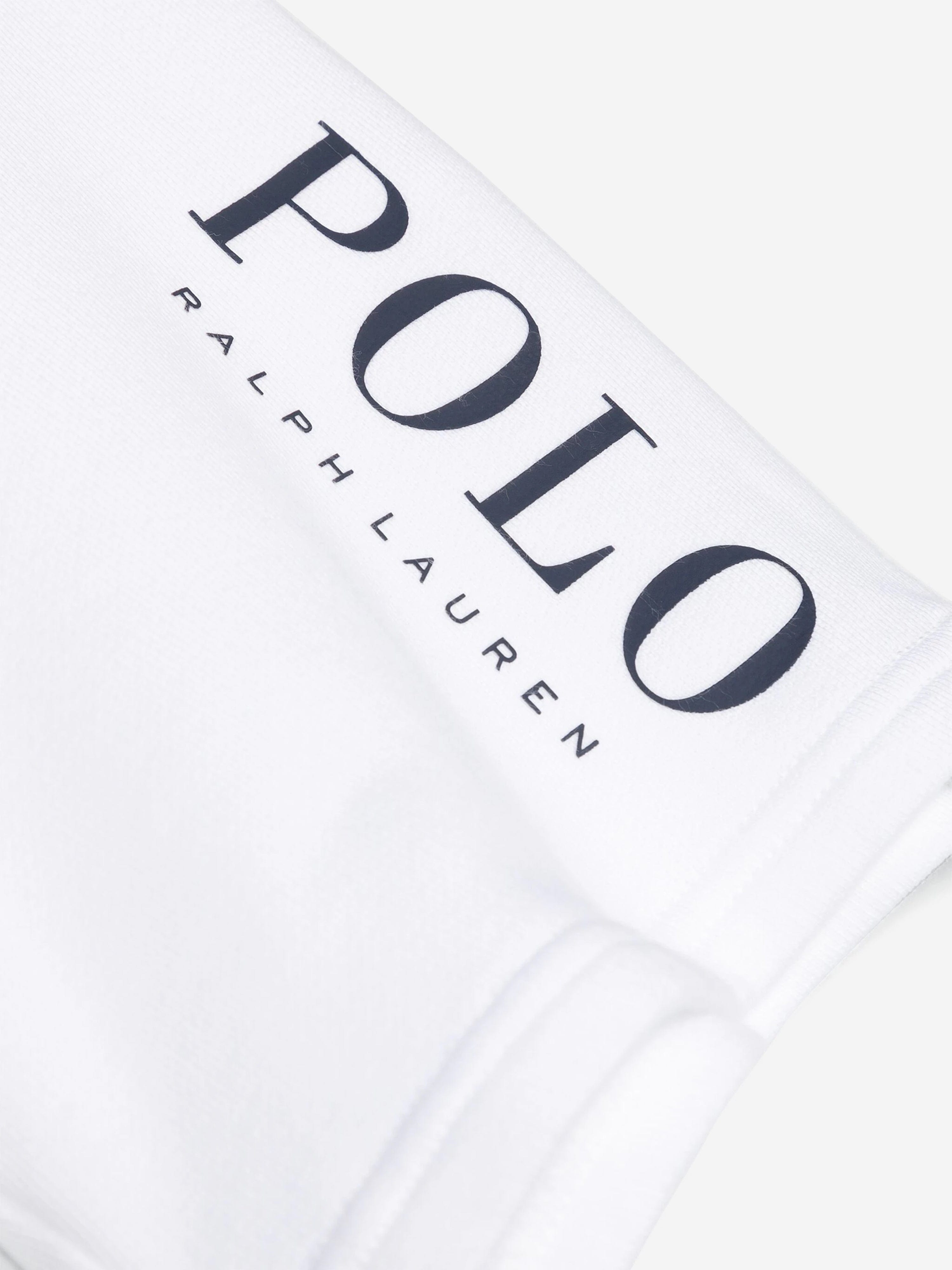 Ralph Lauren Boys Polo Shorts in White Cheap Sale Geniue Stockist