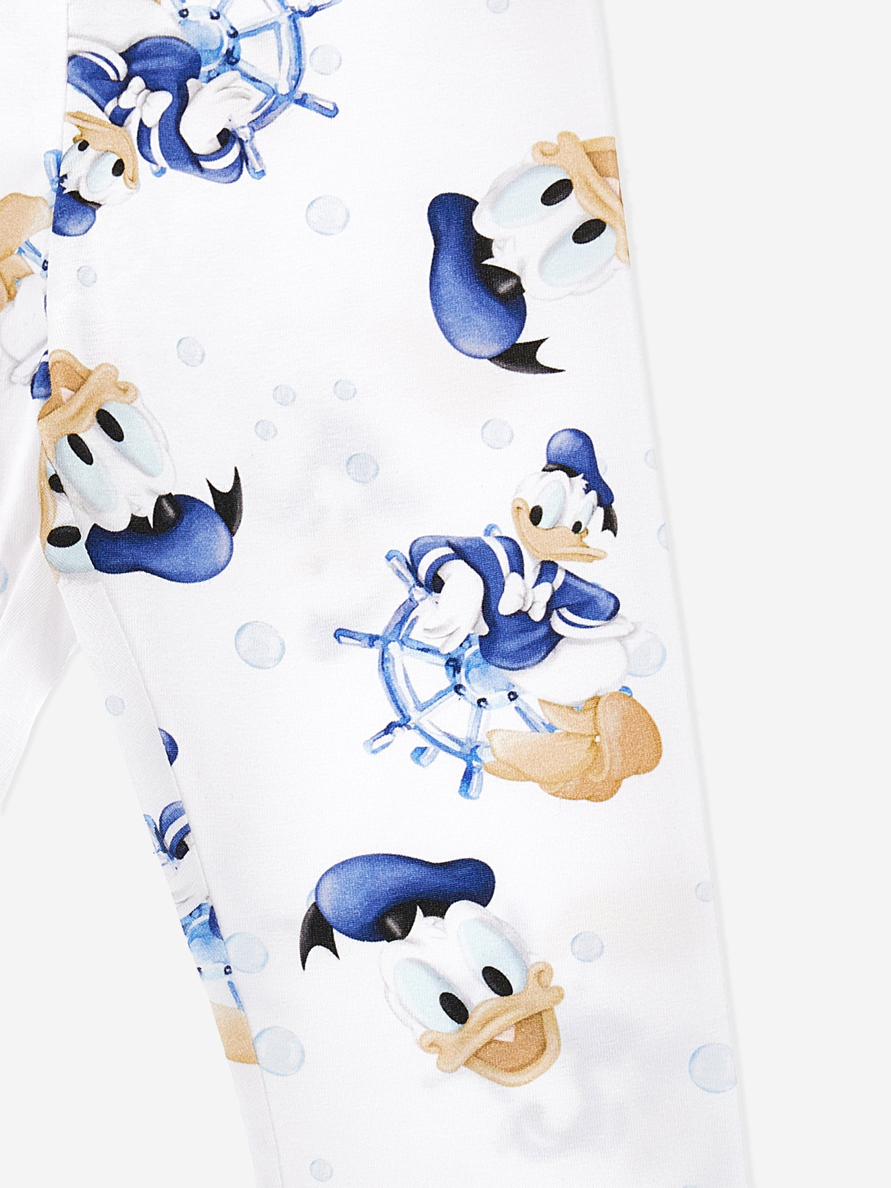 Monnalisa Girls Donald Duck Leggings in White Cheap Sale Good Selling