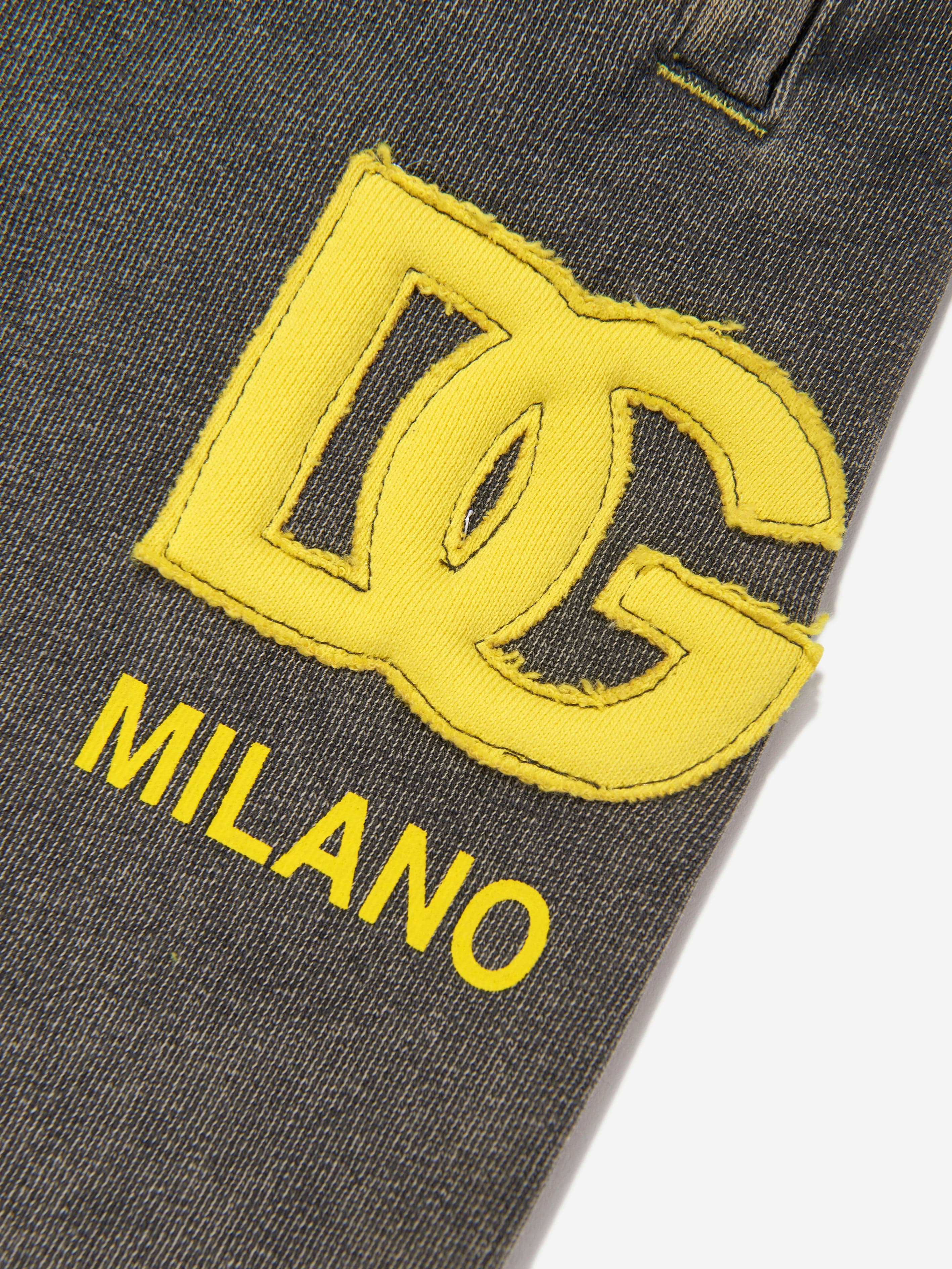 Dolce & Gabbana Boys Logo Joggers in Black Sale Supply