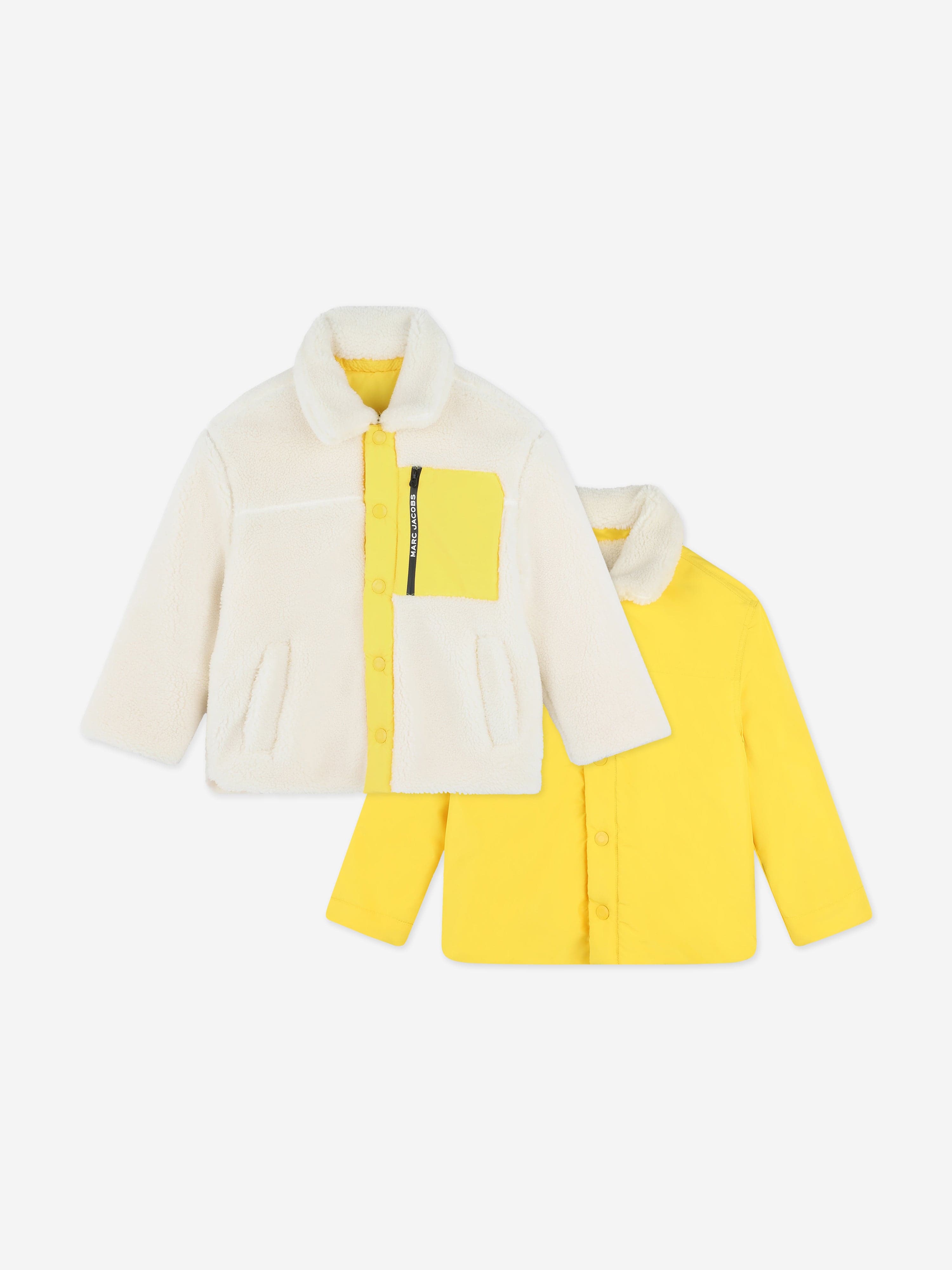 MARC JACOBS Kids Smiley Reversible Jacket in Ivory Extremely For Sale