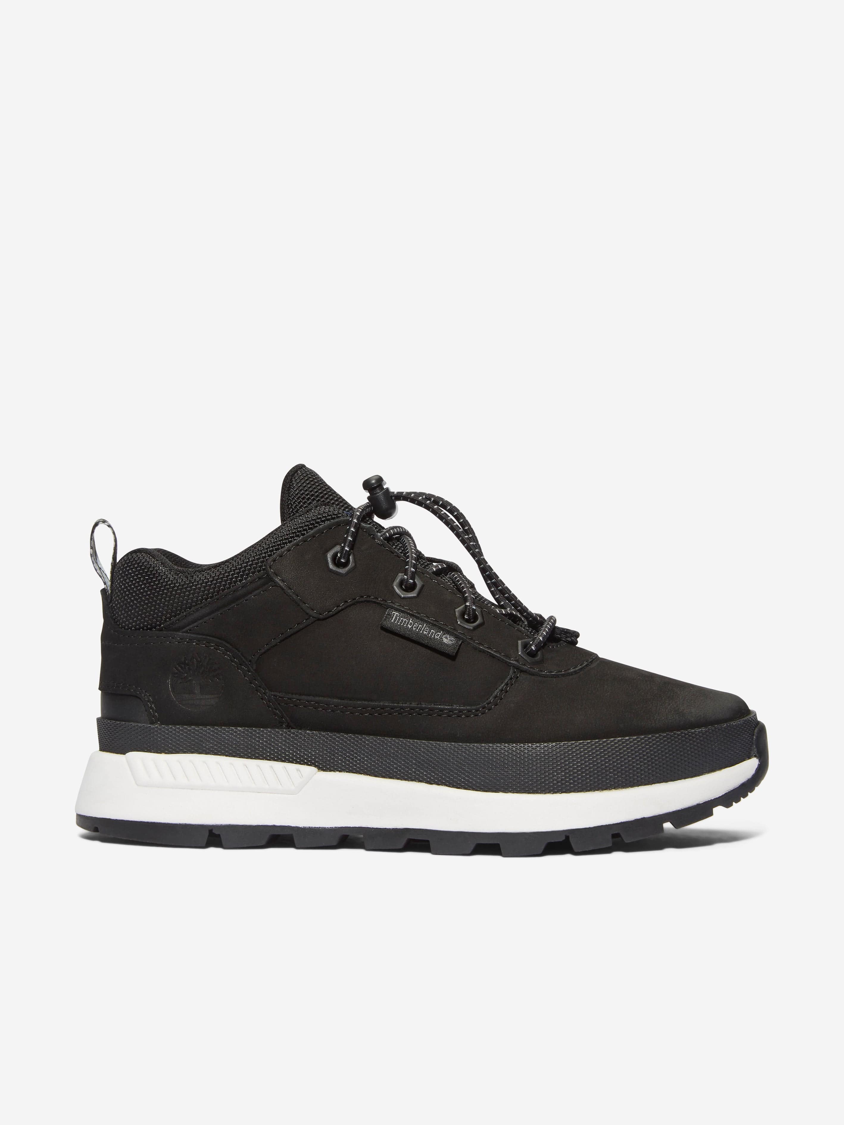 Timberland Boys Low Lace-Up Trainers in Black Outlet 100% Original