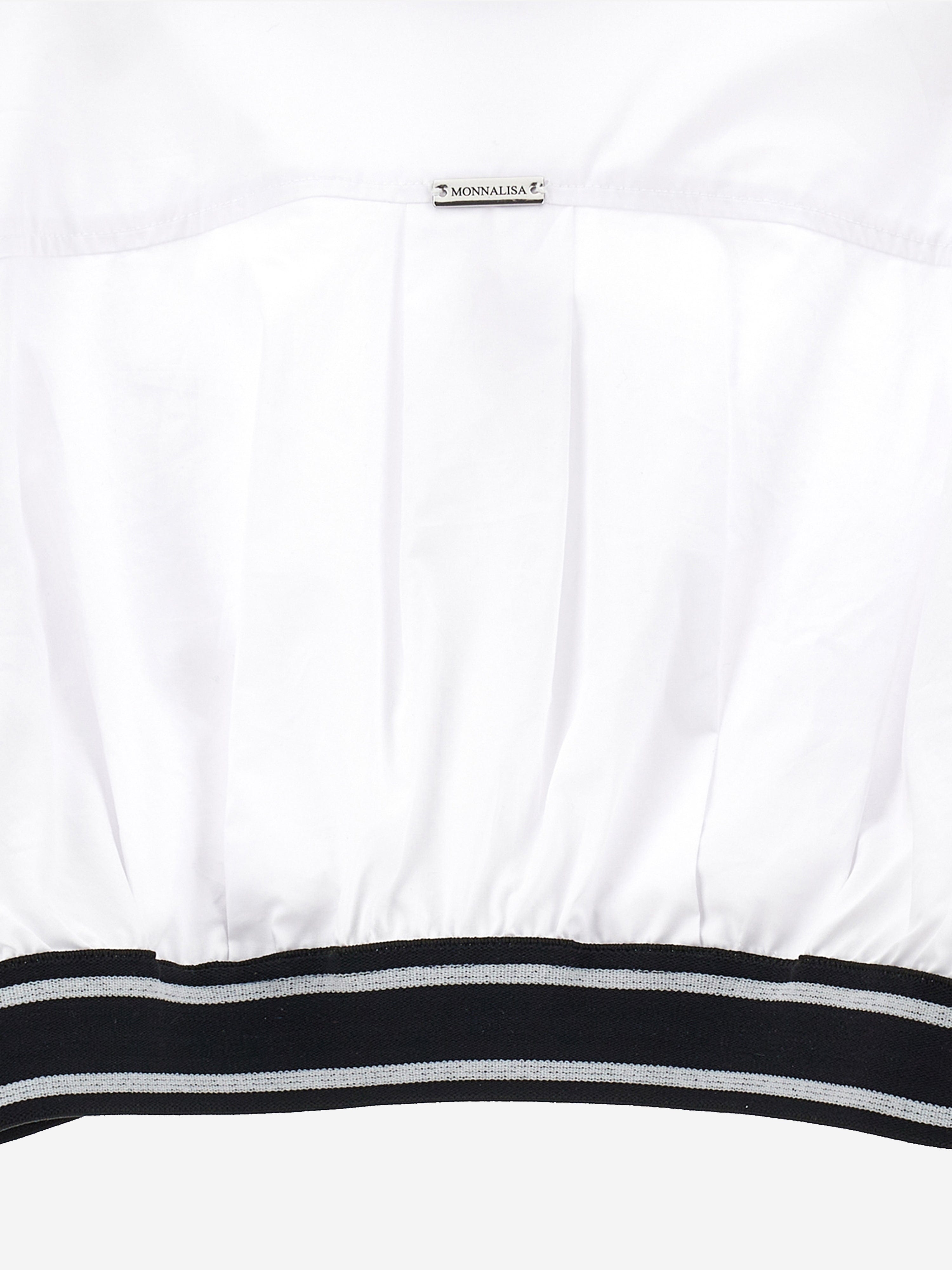 Monnalisa Girls Cropped Shirt in White Sale Get To Buy